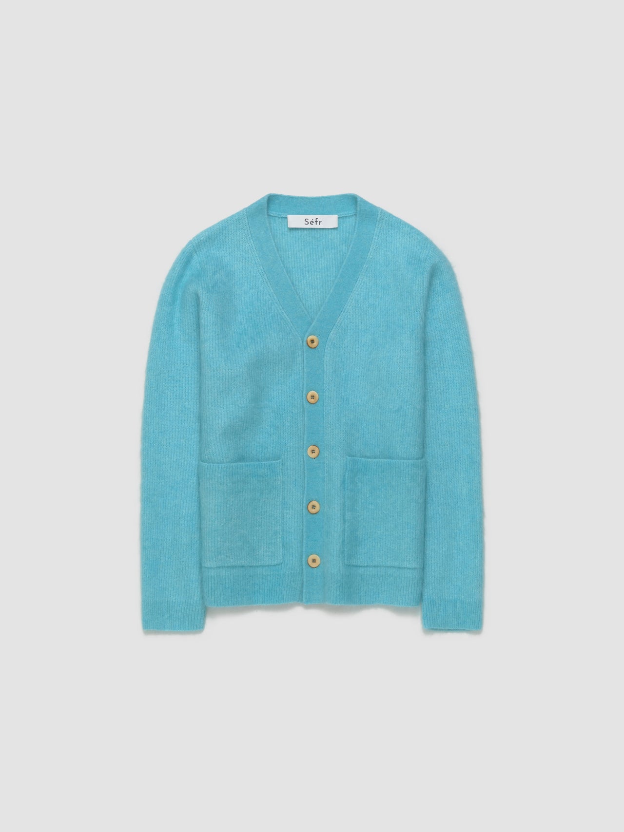 Kaito Cardigan in Turquoise Mohair