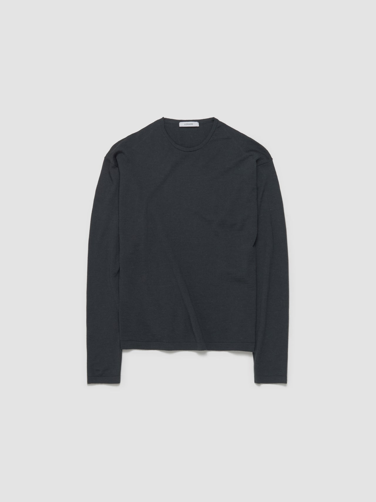 Crew Neck Jumper in Carbon