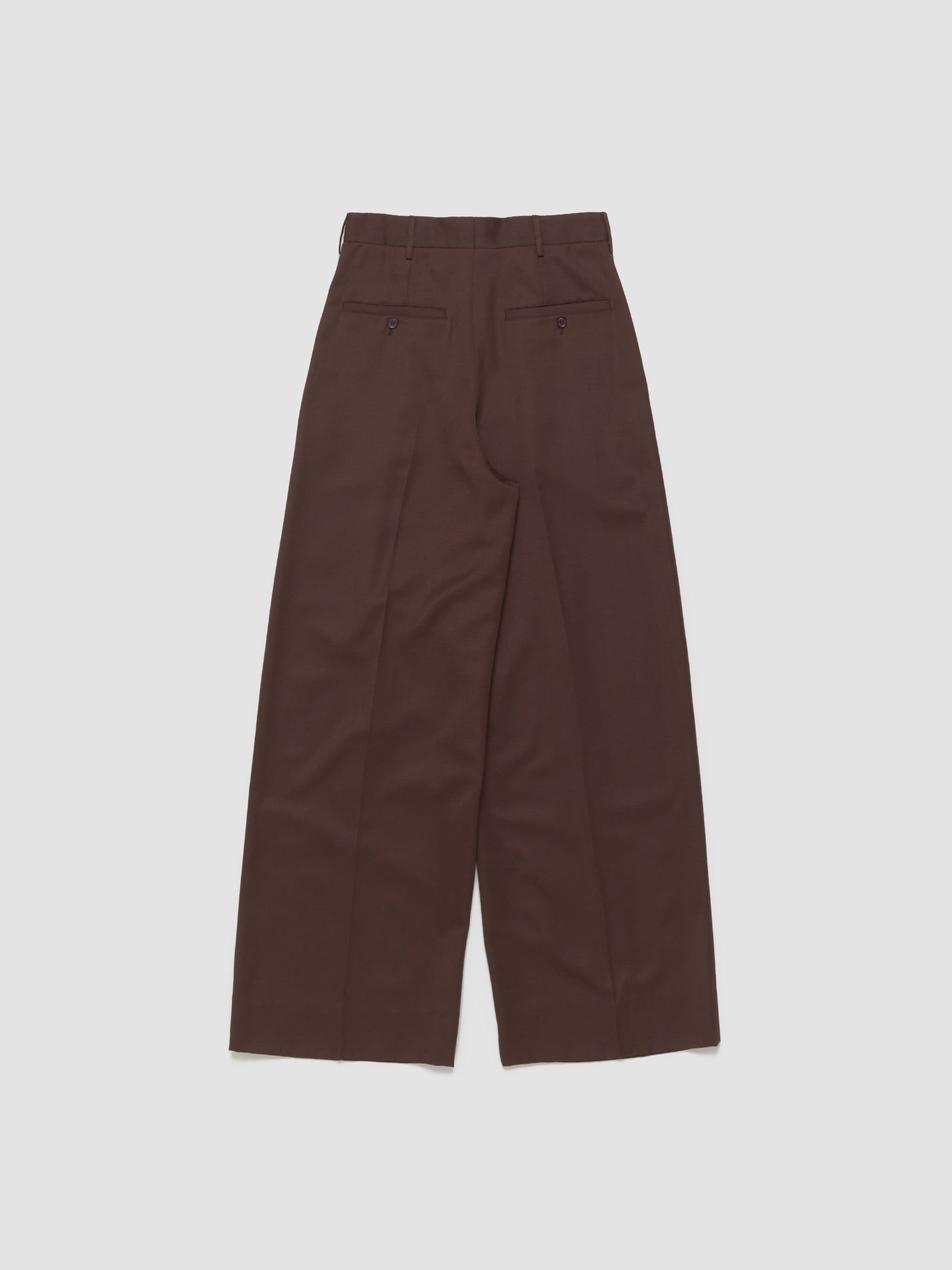 Wide Leg Trousers in Chocolate