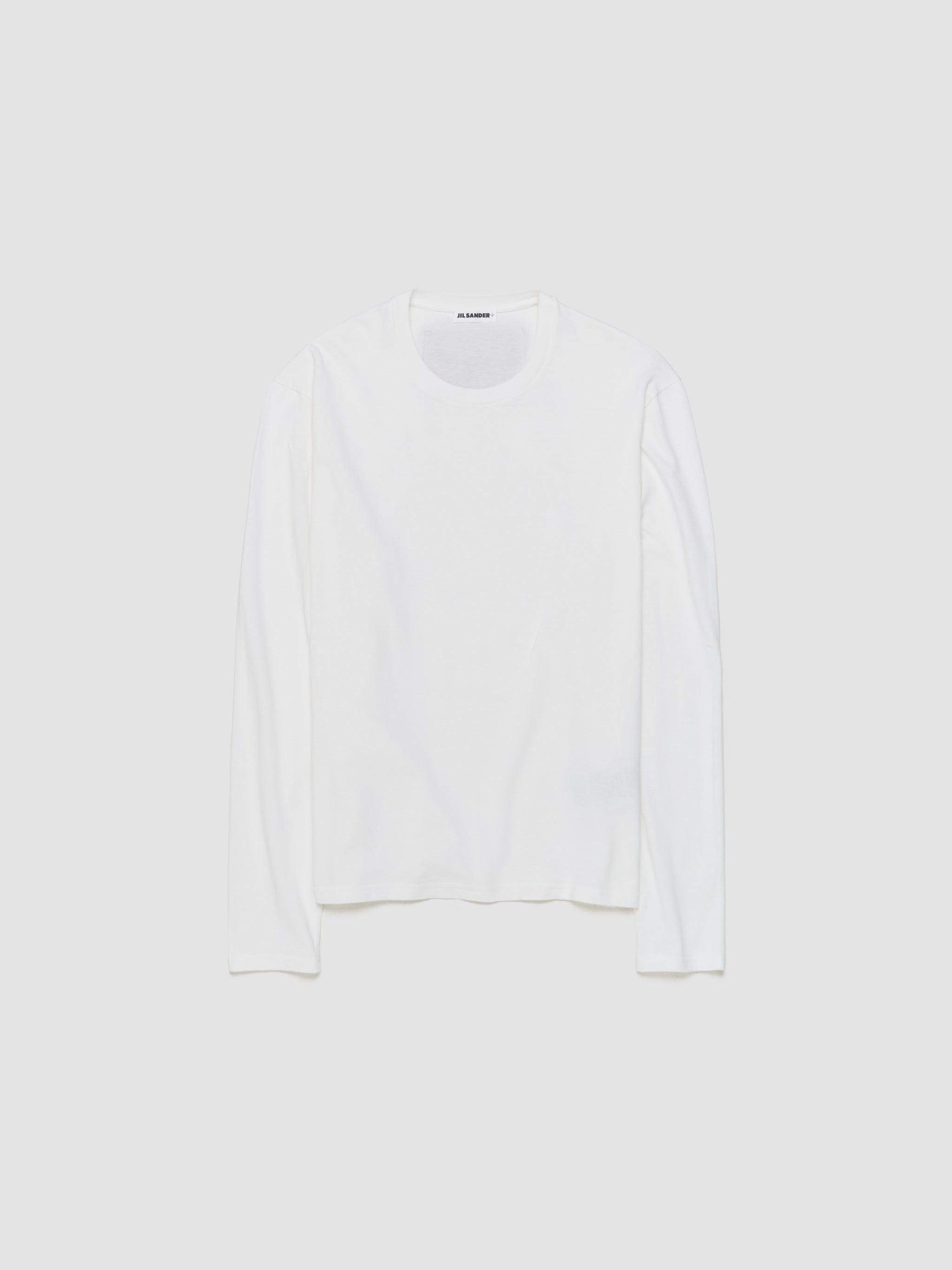 Crewneck Longsleeve T-Shirt in Porcelain