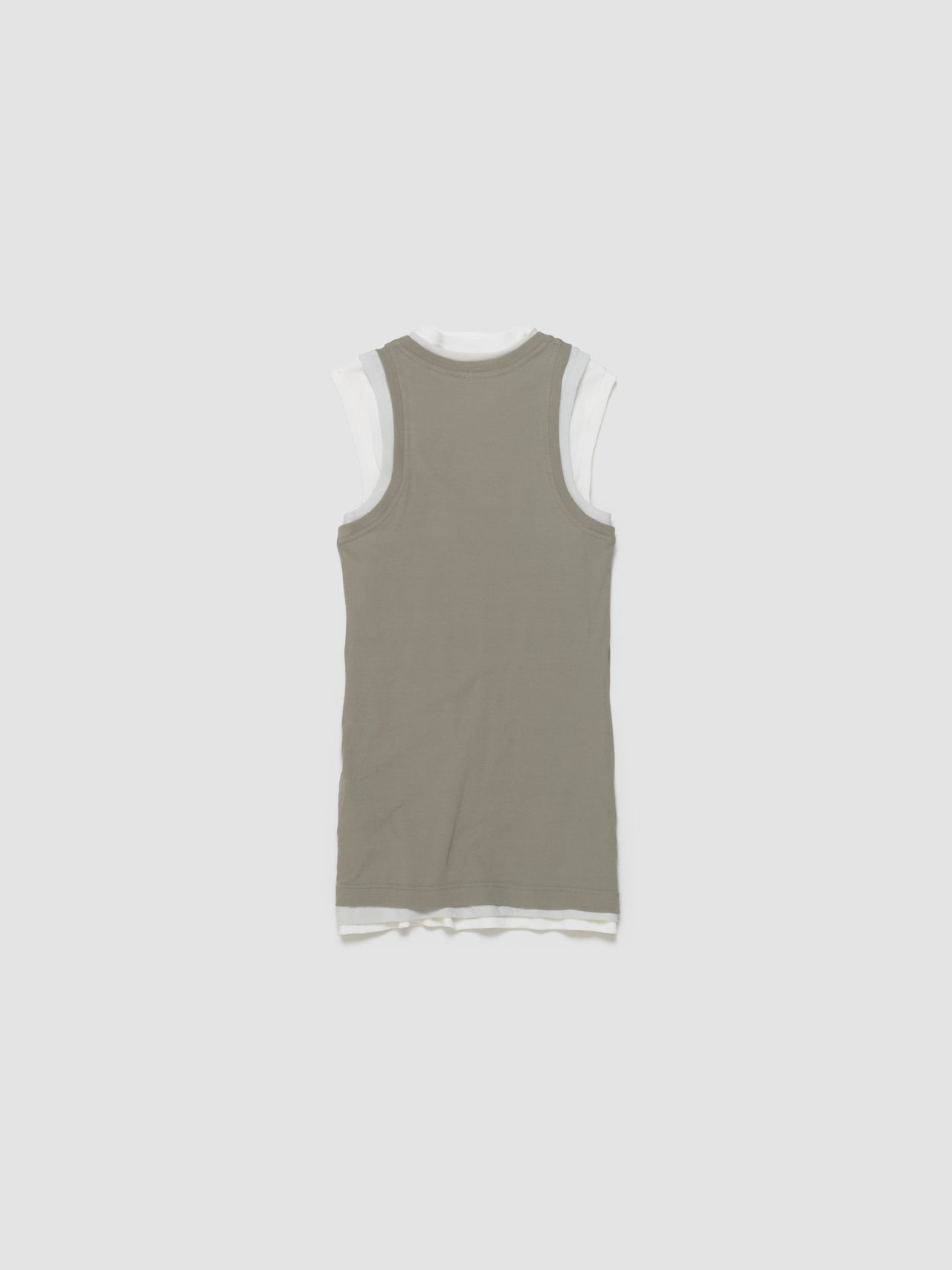 Set of Three Tank Tops in Olive