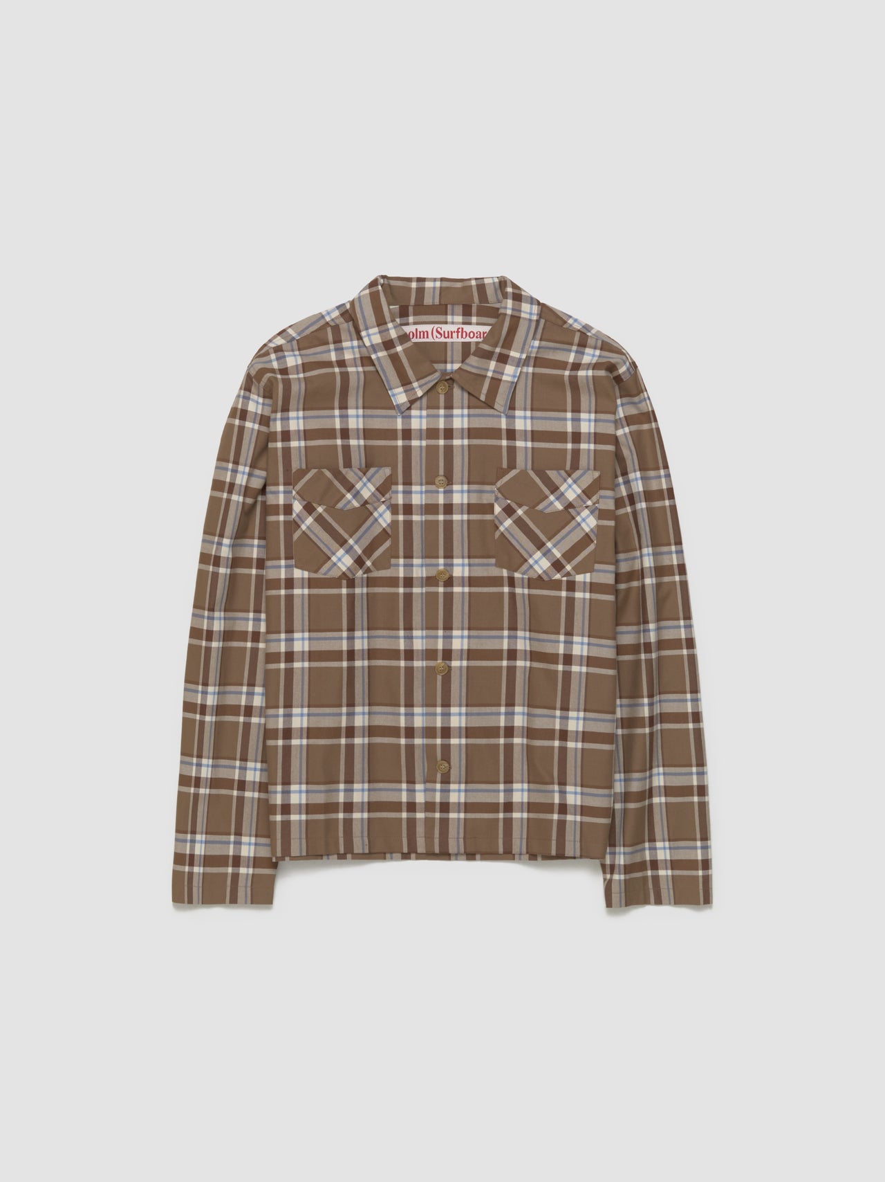 Club Overshirt in Brown Check