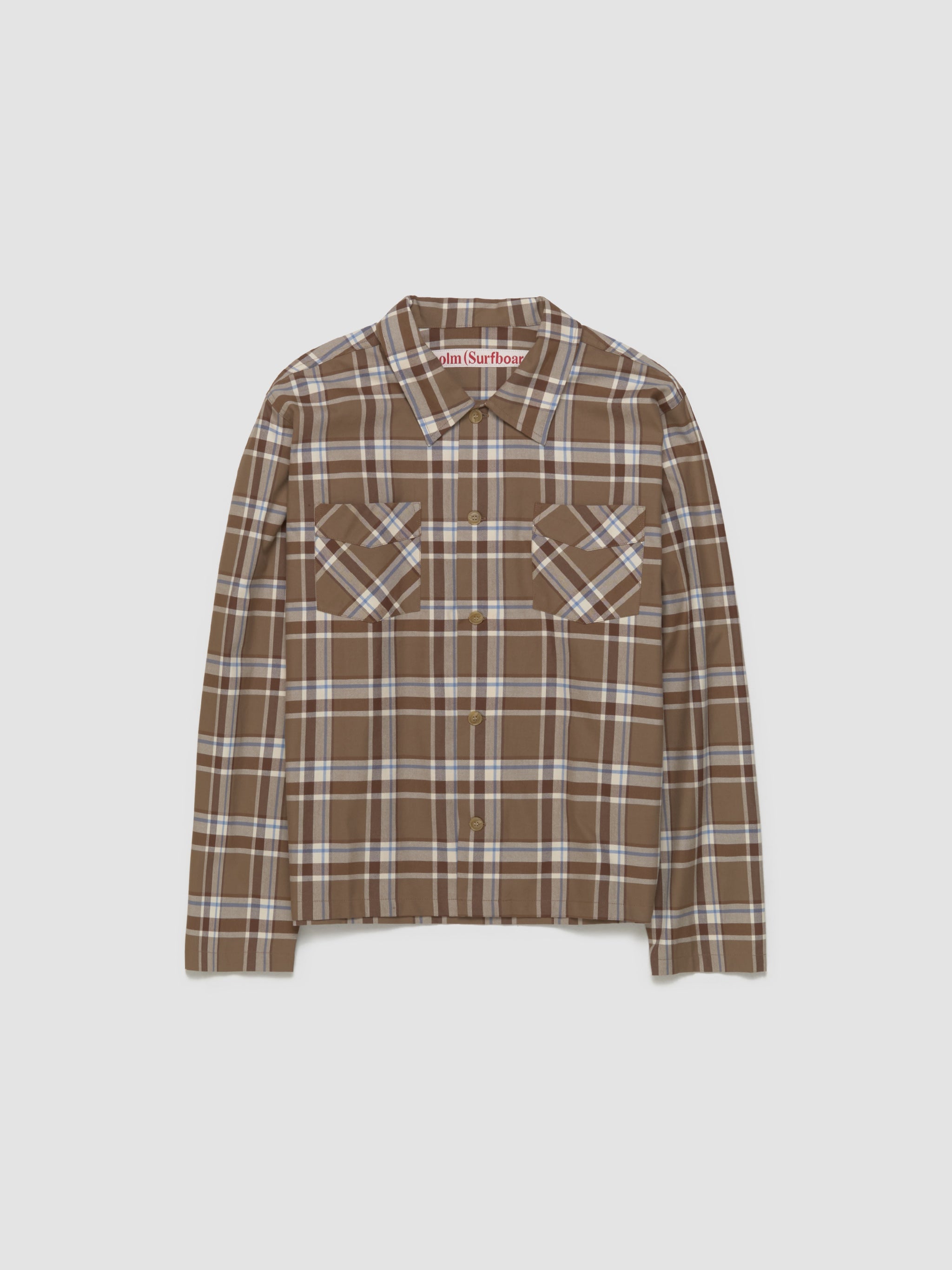 Club Overshirt in Brown Check