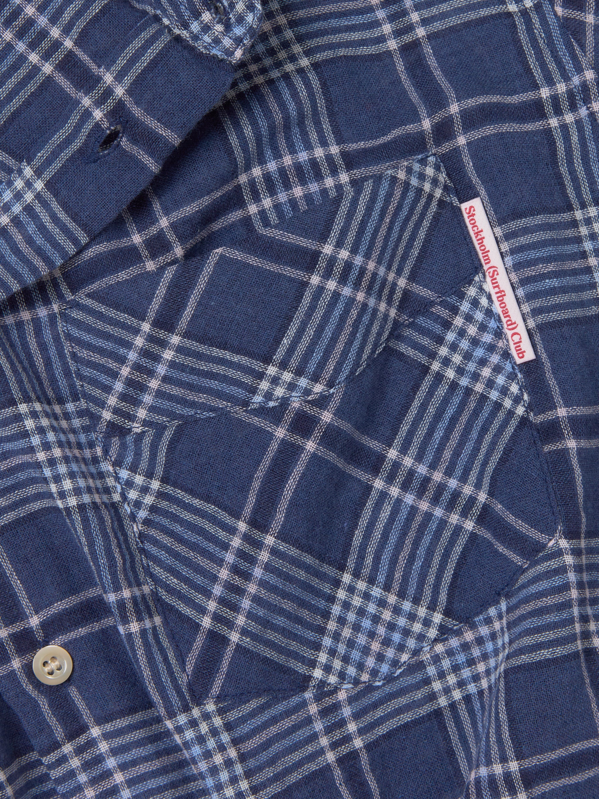 Jerry Short Sleeve Shirt in Blue Check