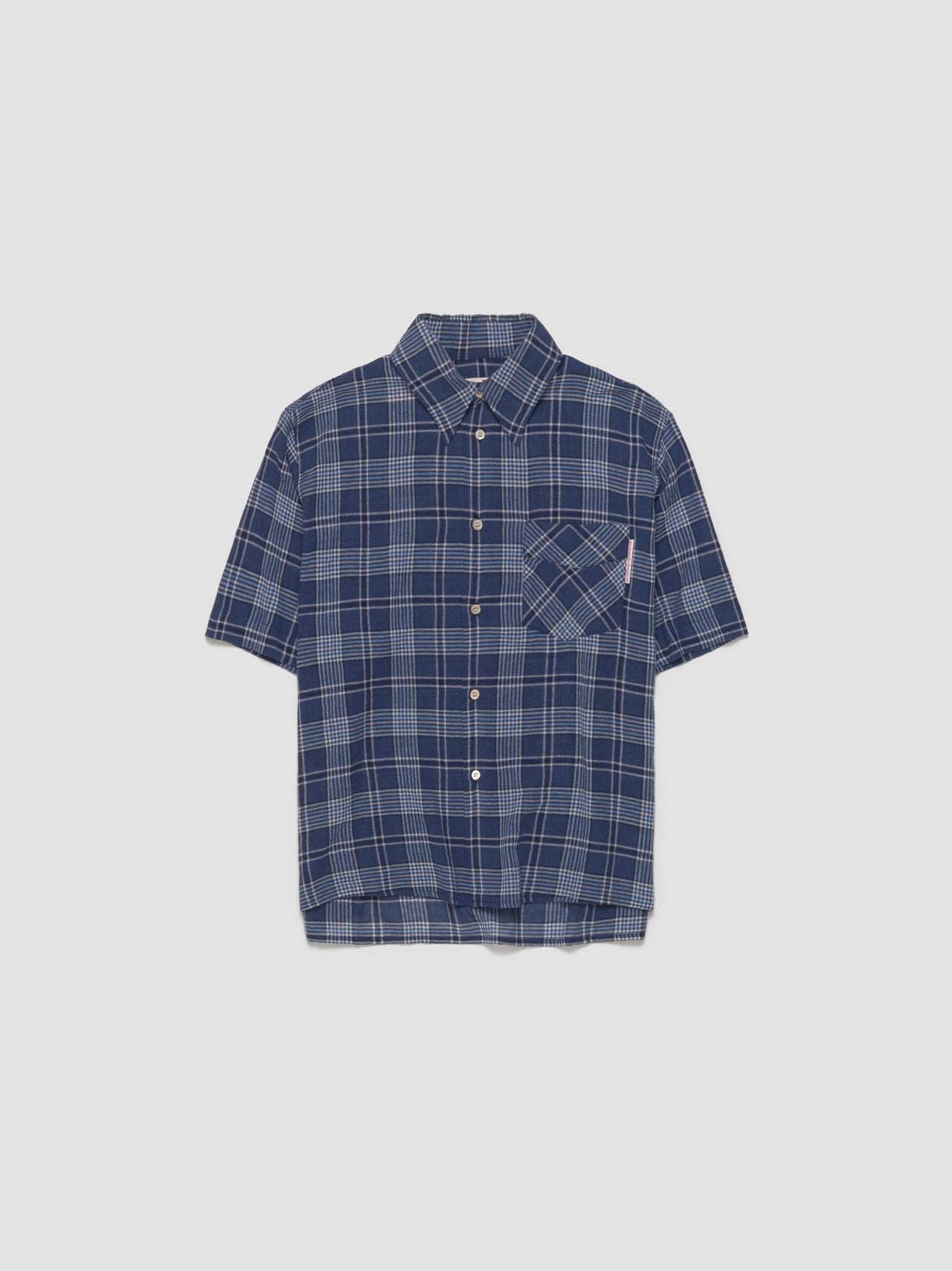 Jerry Short Sleeve Shirt in Blue Check