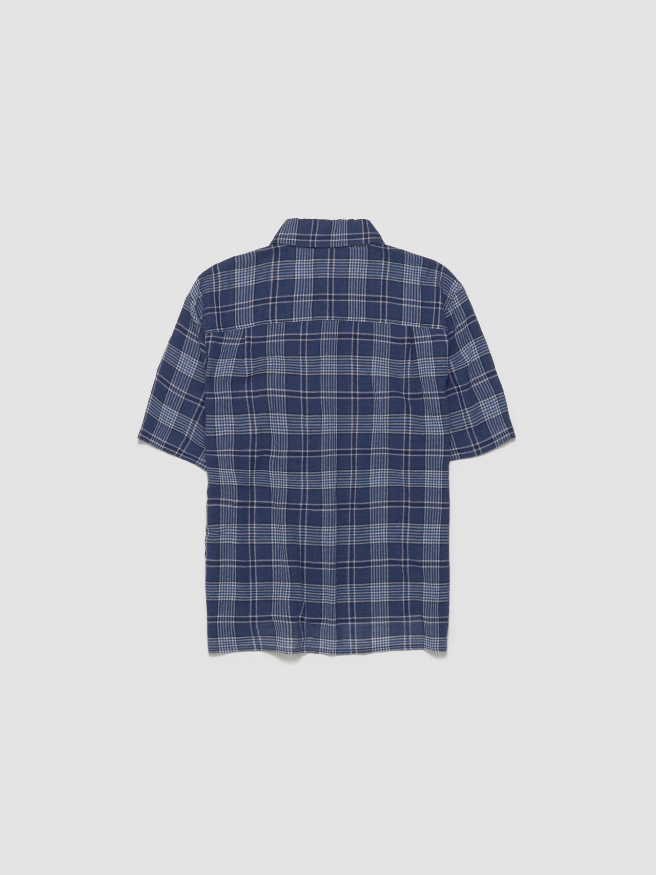 Jerry Short Sleeve Shirt in Blue Check