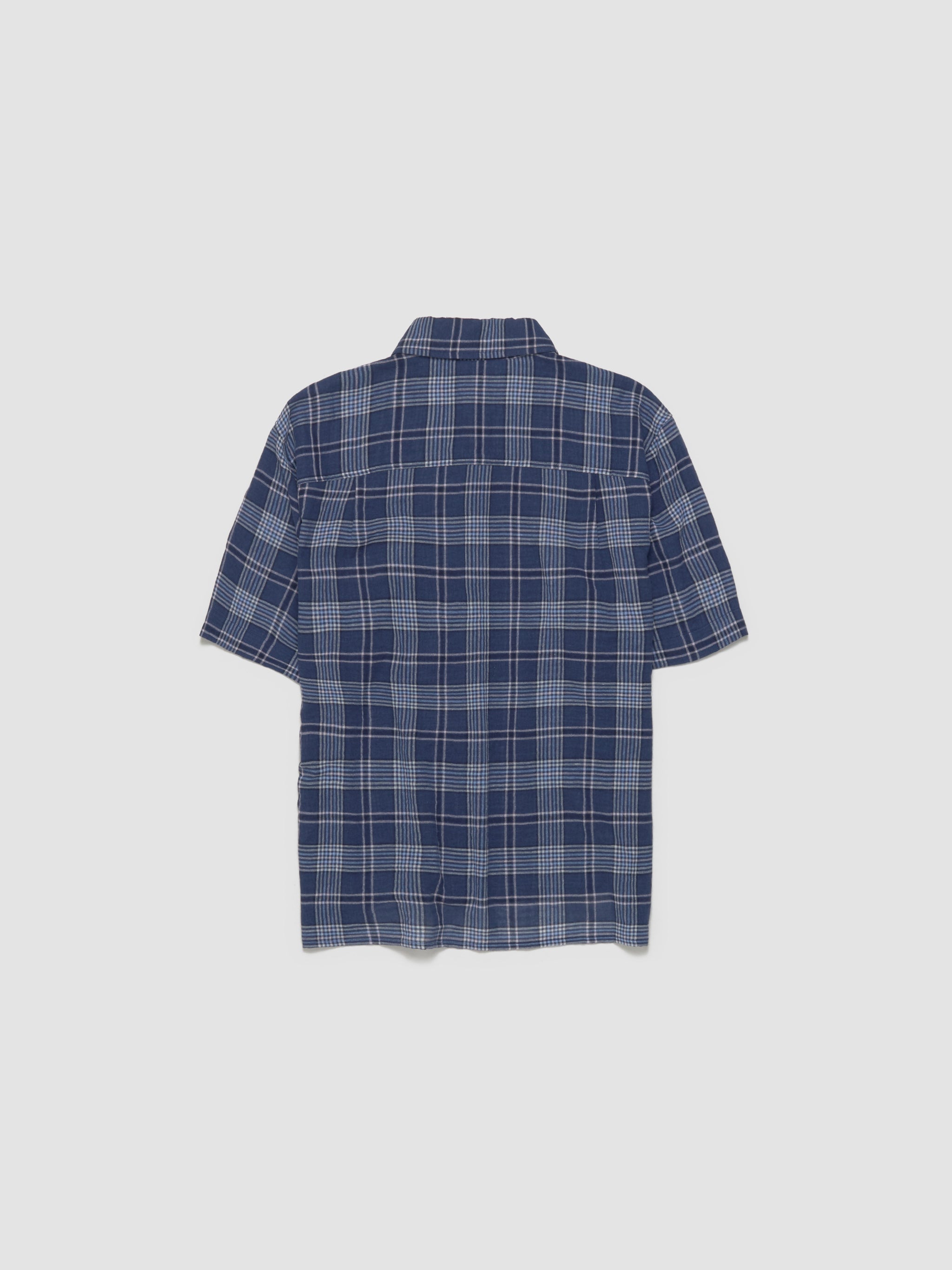 Jerry Short Sleeve Shirt in Blue Check