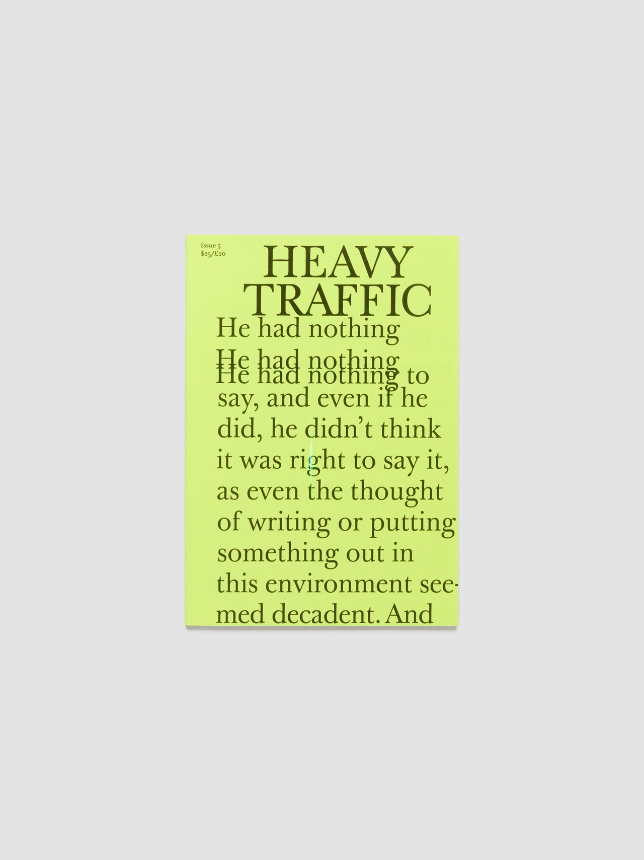 Heavy Traffic Magazine 5