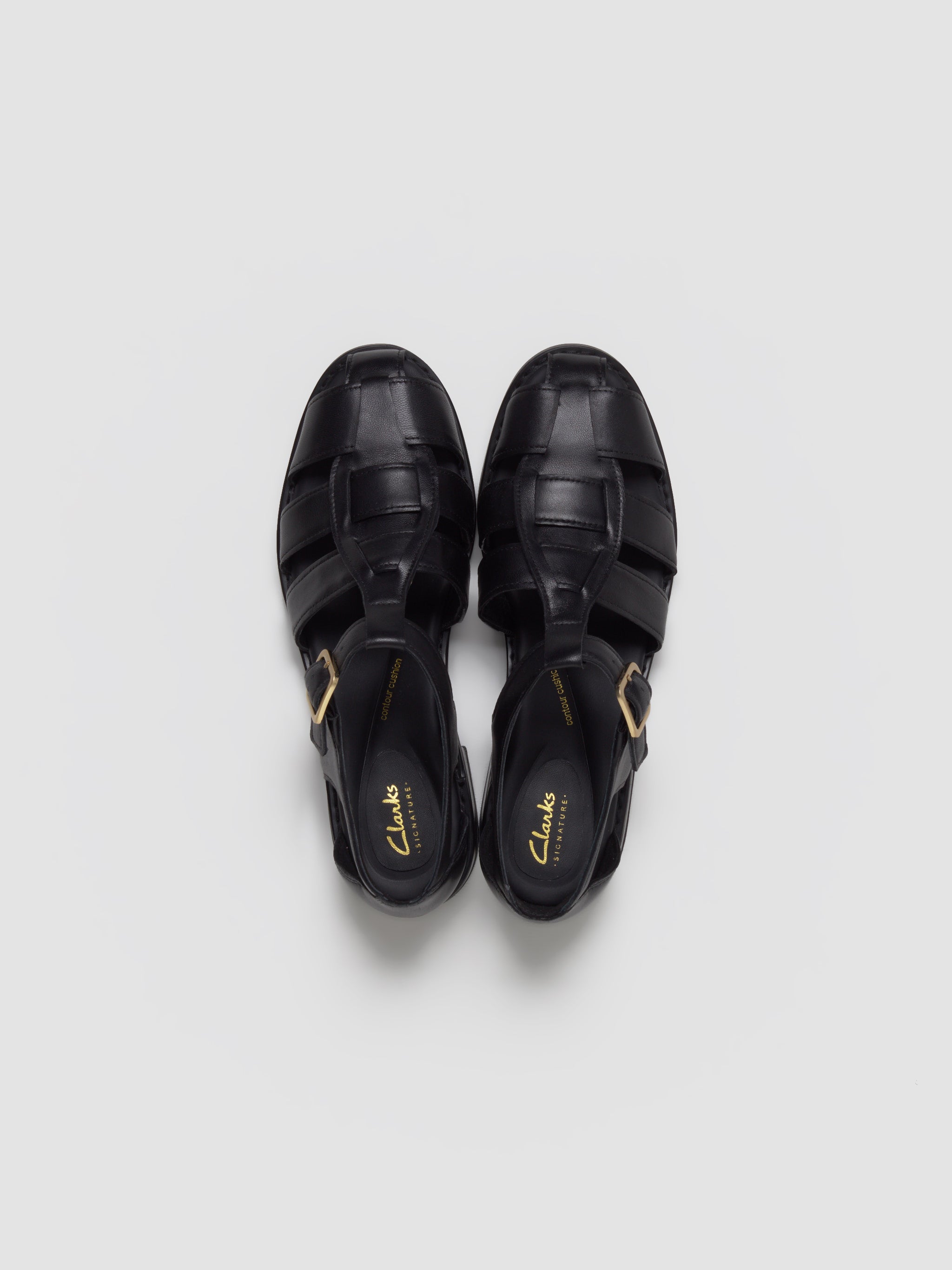 Hana Sun Shoes in Black Leather