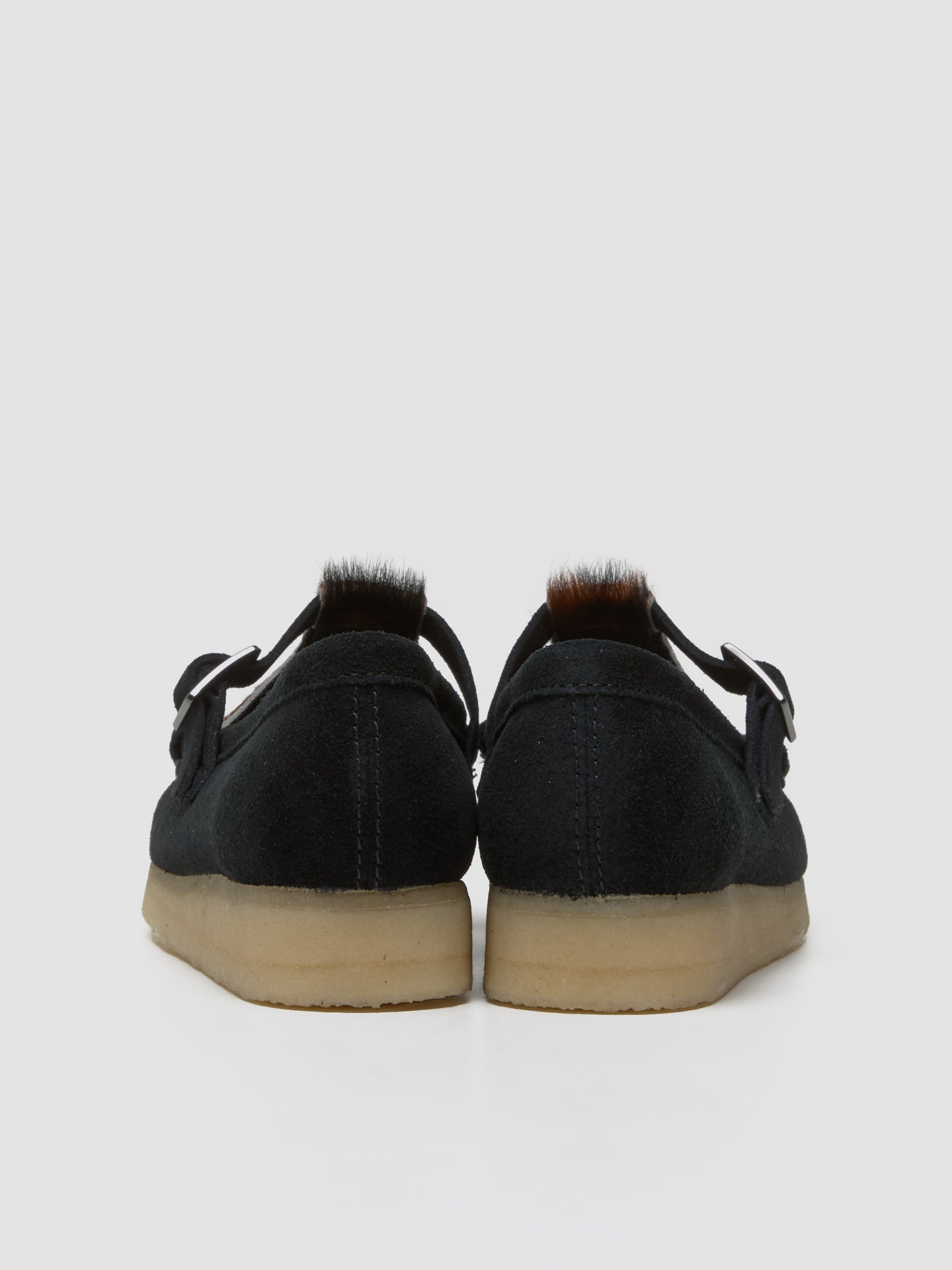 Wallabee T Bar Shoes in Black Interest