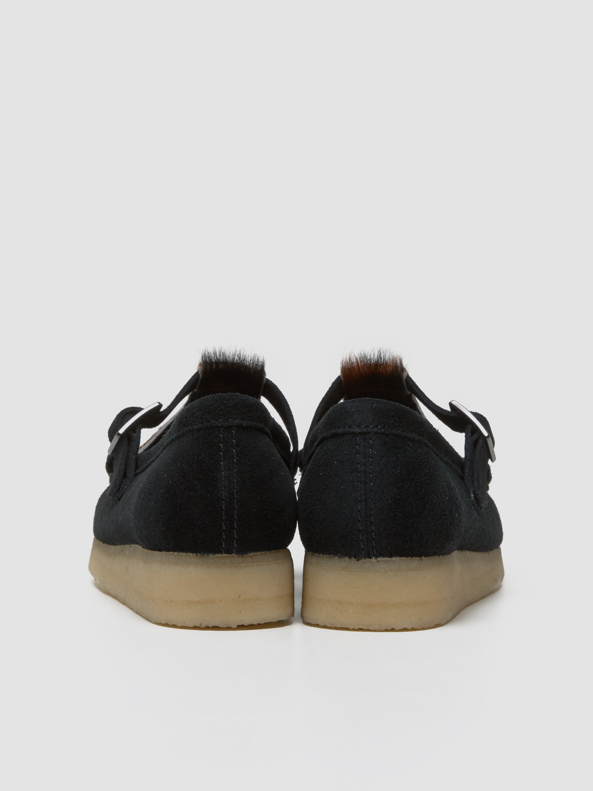 Wallabee T Bar Shoes in Black Interest