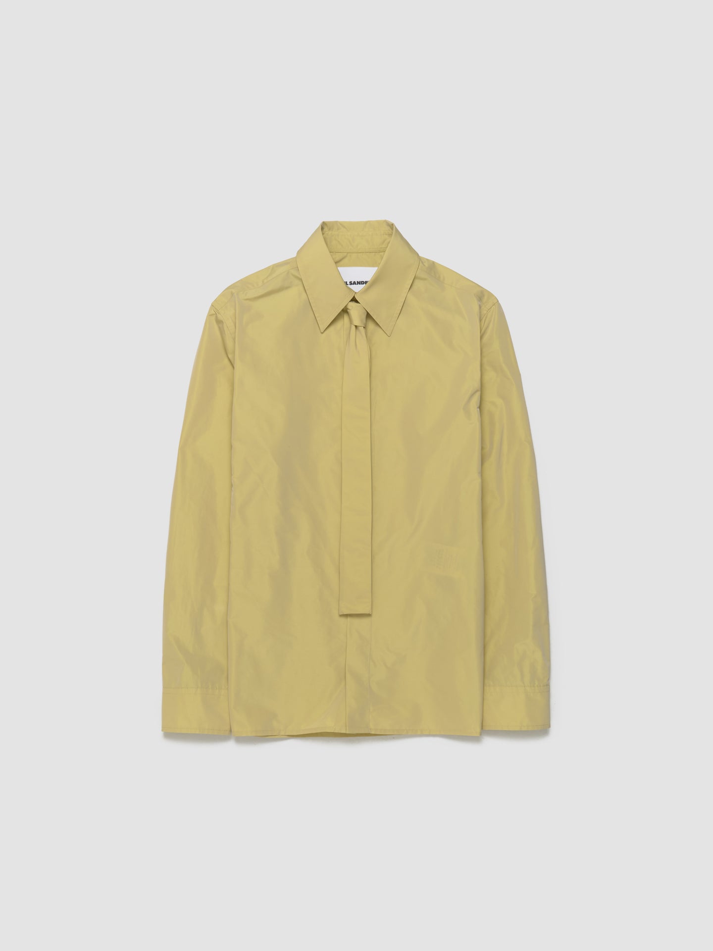 Shirt with Tie in Lemon