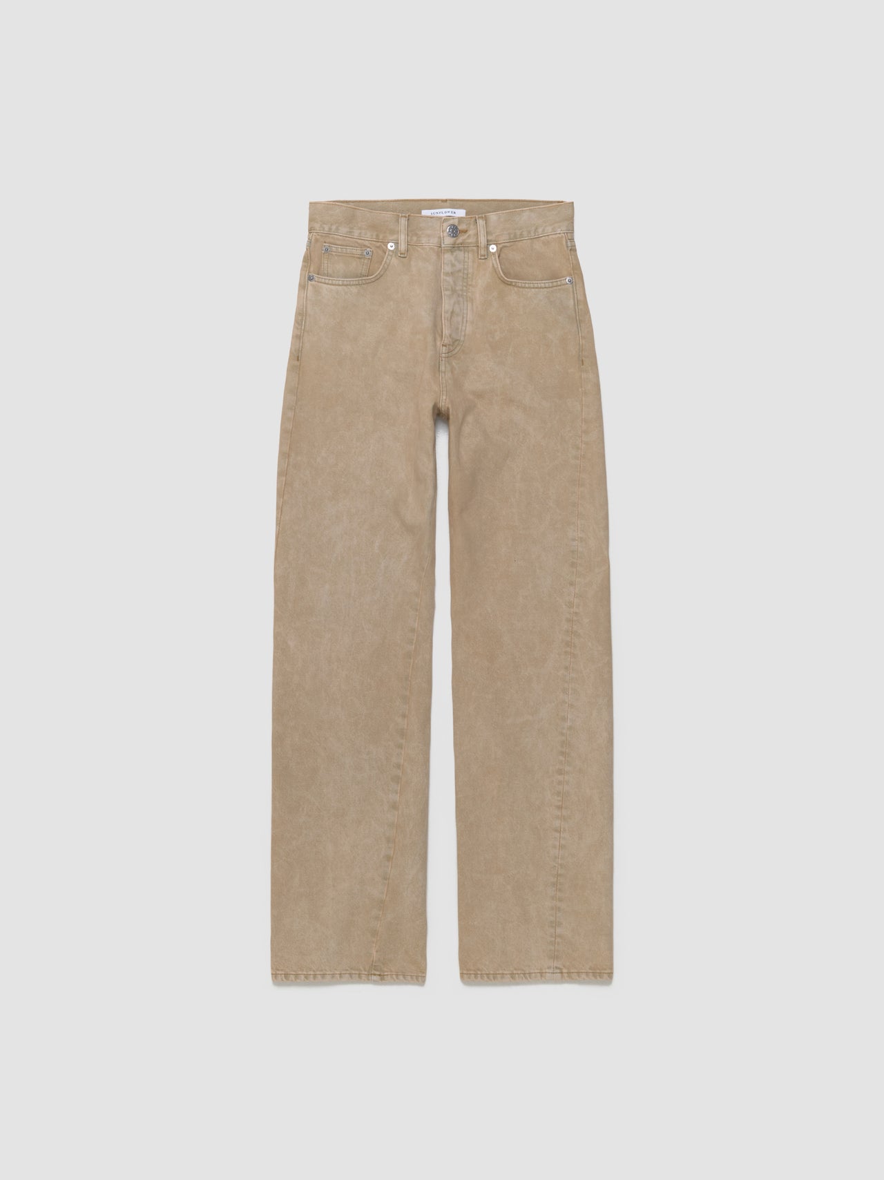 Straight Twist Pant in Dyed Natural