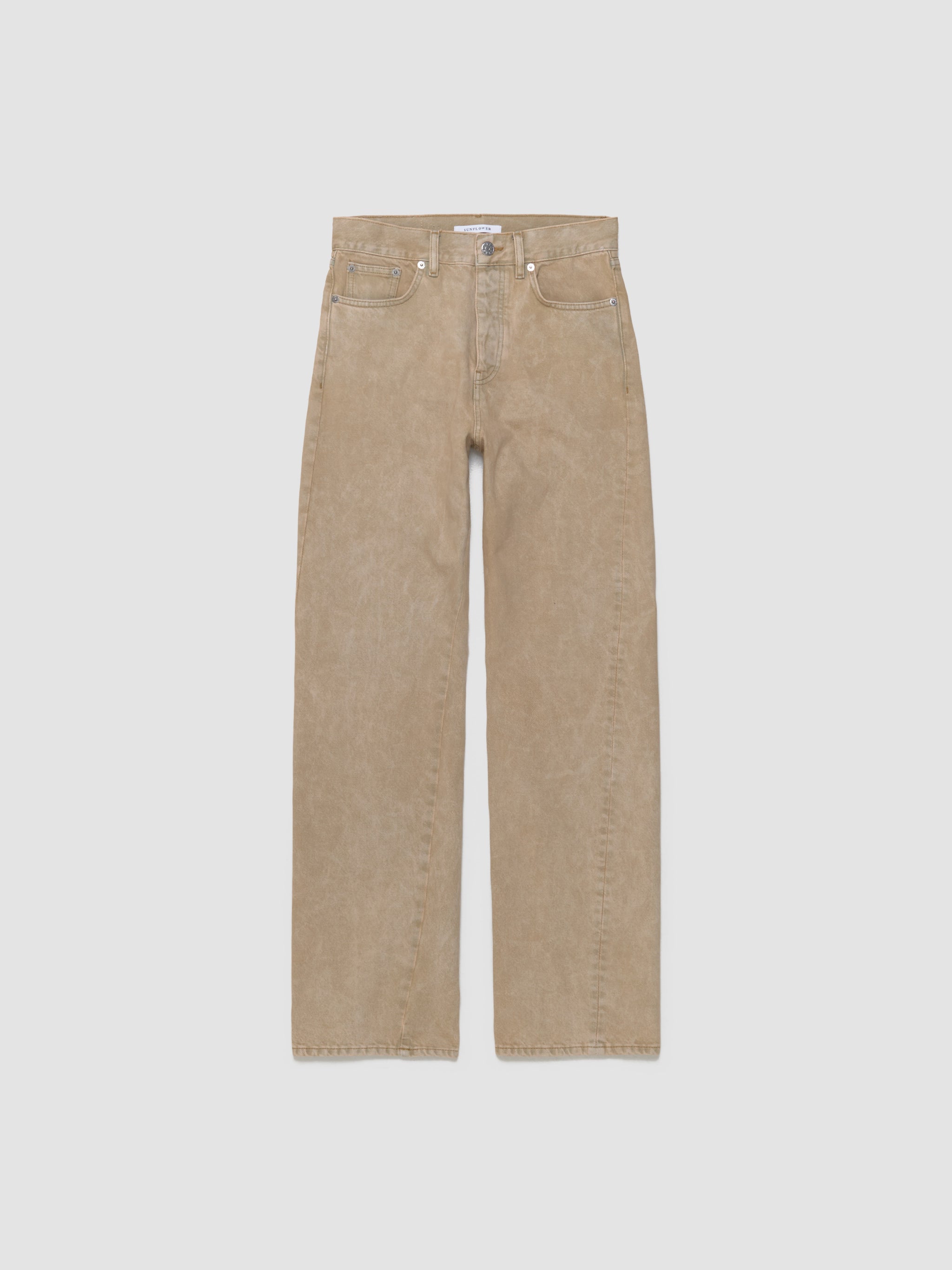 Straight Twist Pant in Dyed Natural