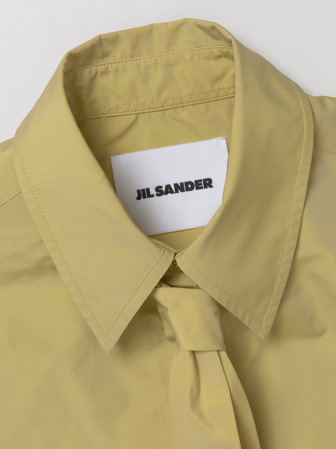 Shirt with Tie in Lemon