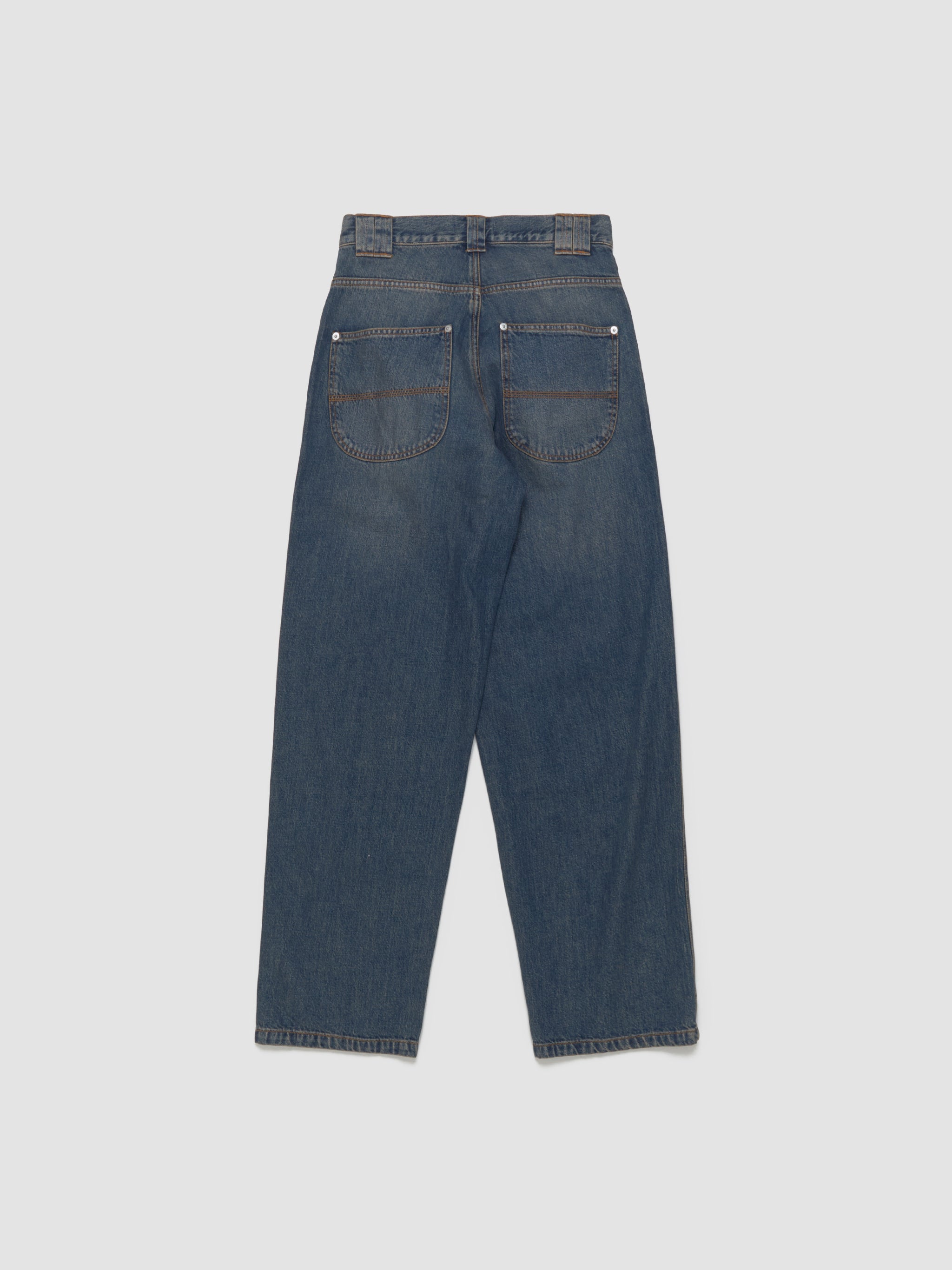 Baggy Trousers in Dark Blue