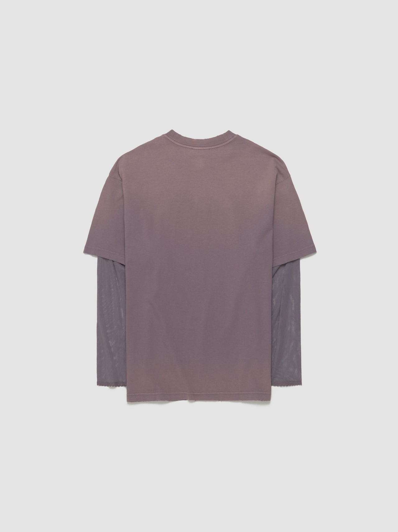 Layered Print T-Shirt in Dark Mauve