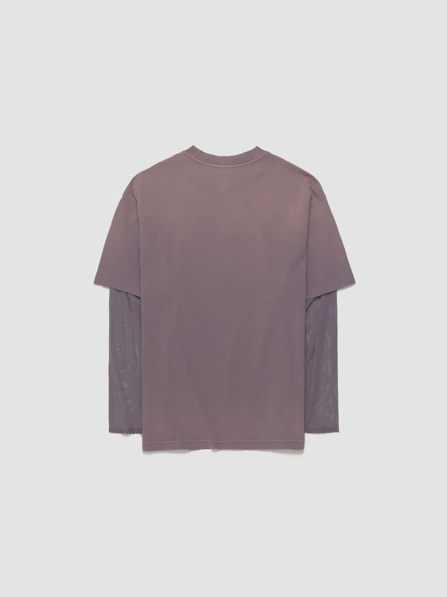 Layered Print T-Shirt in Dark Mauve