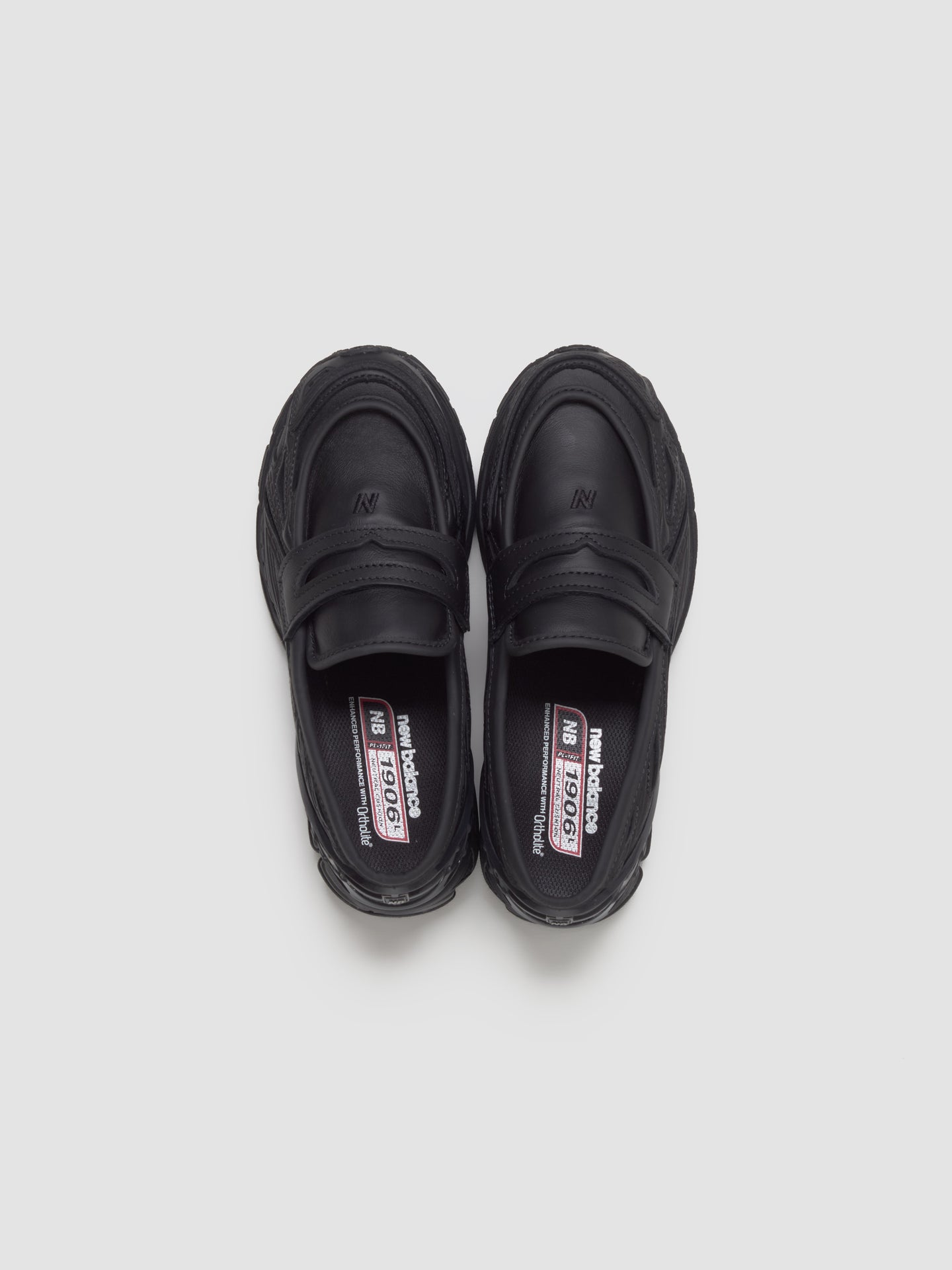 U1906 Loafers in Black Rubber