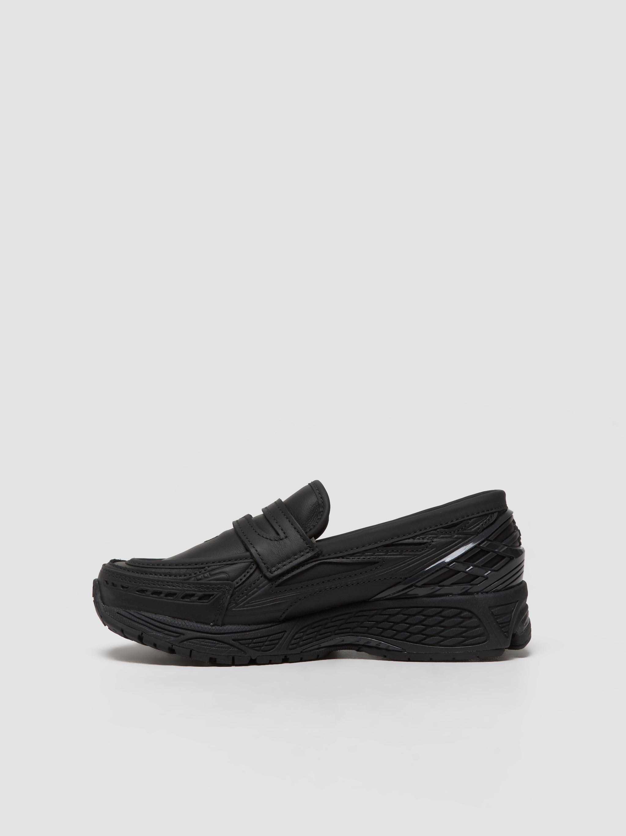 U1906 Loafers in Black Rubber