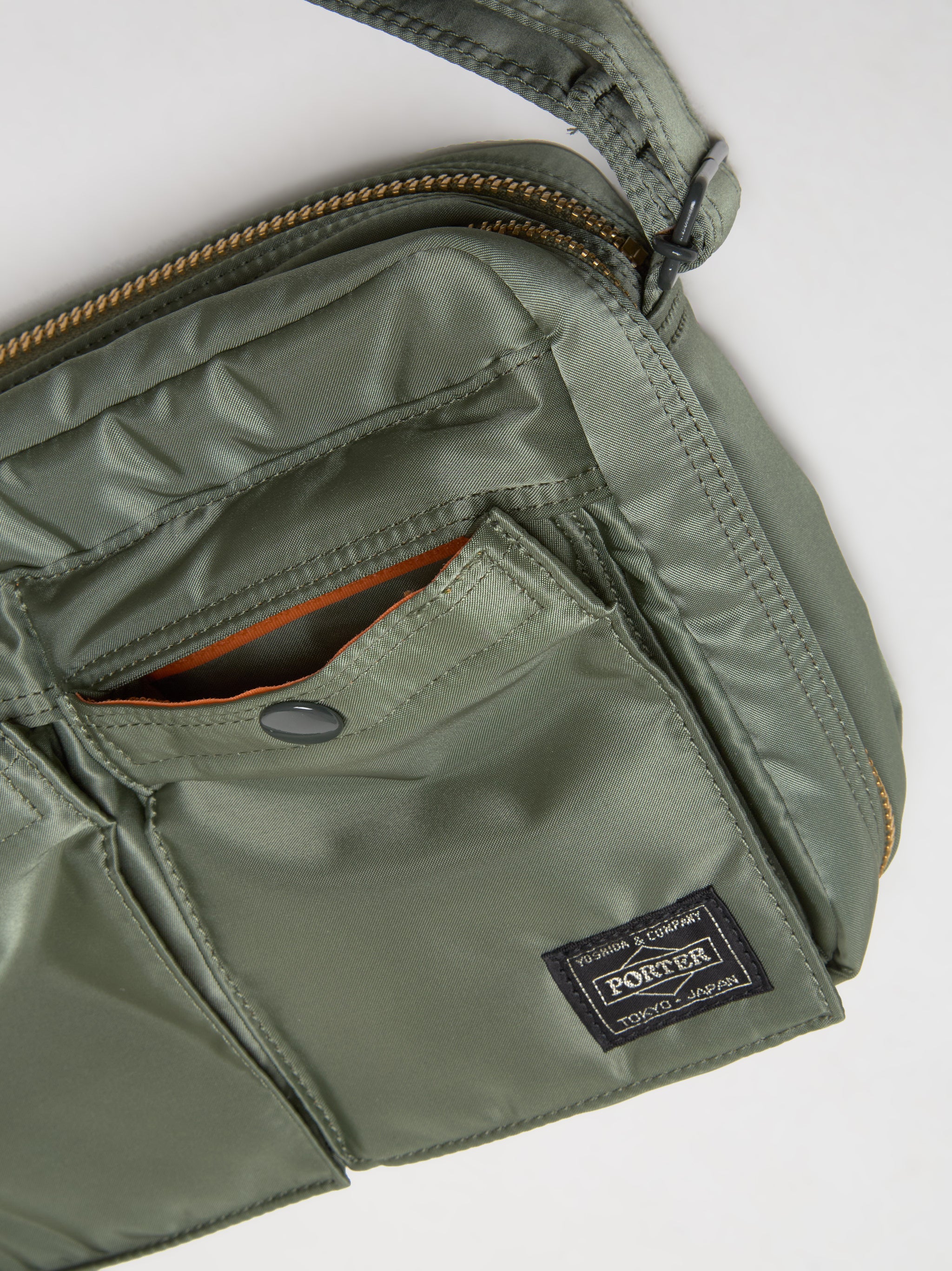 Small Tanker Shoulder Bag in Sage Green