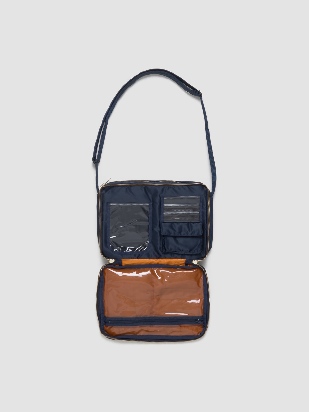 Large Tanker Shoulder Bag in Navy