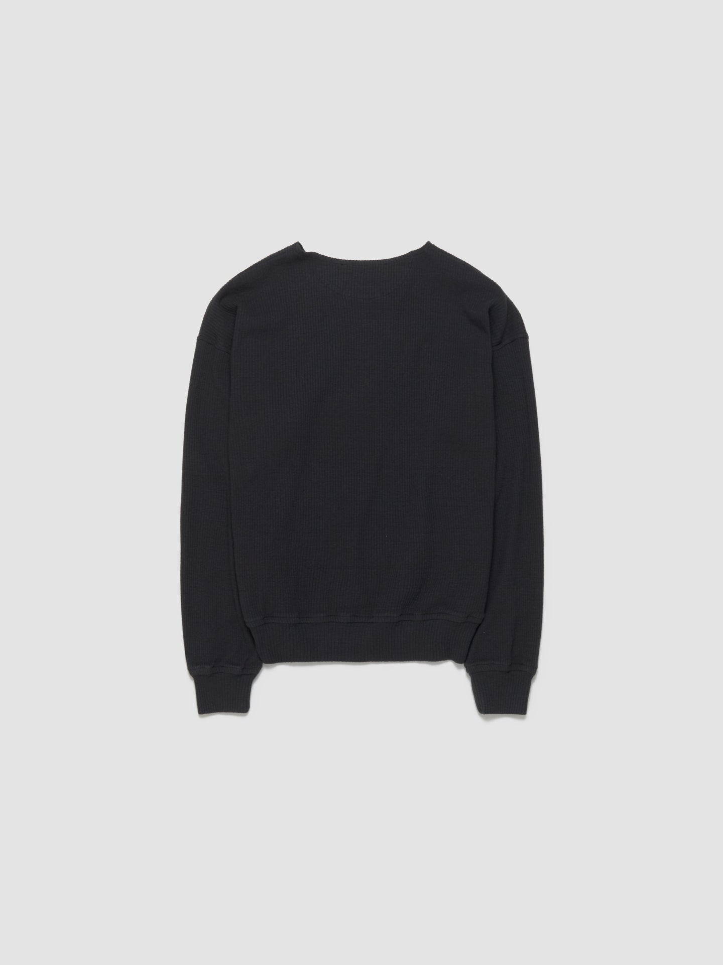 Ballon Sweatshirt in Black Rib