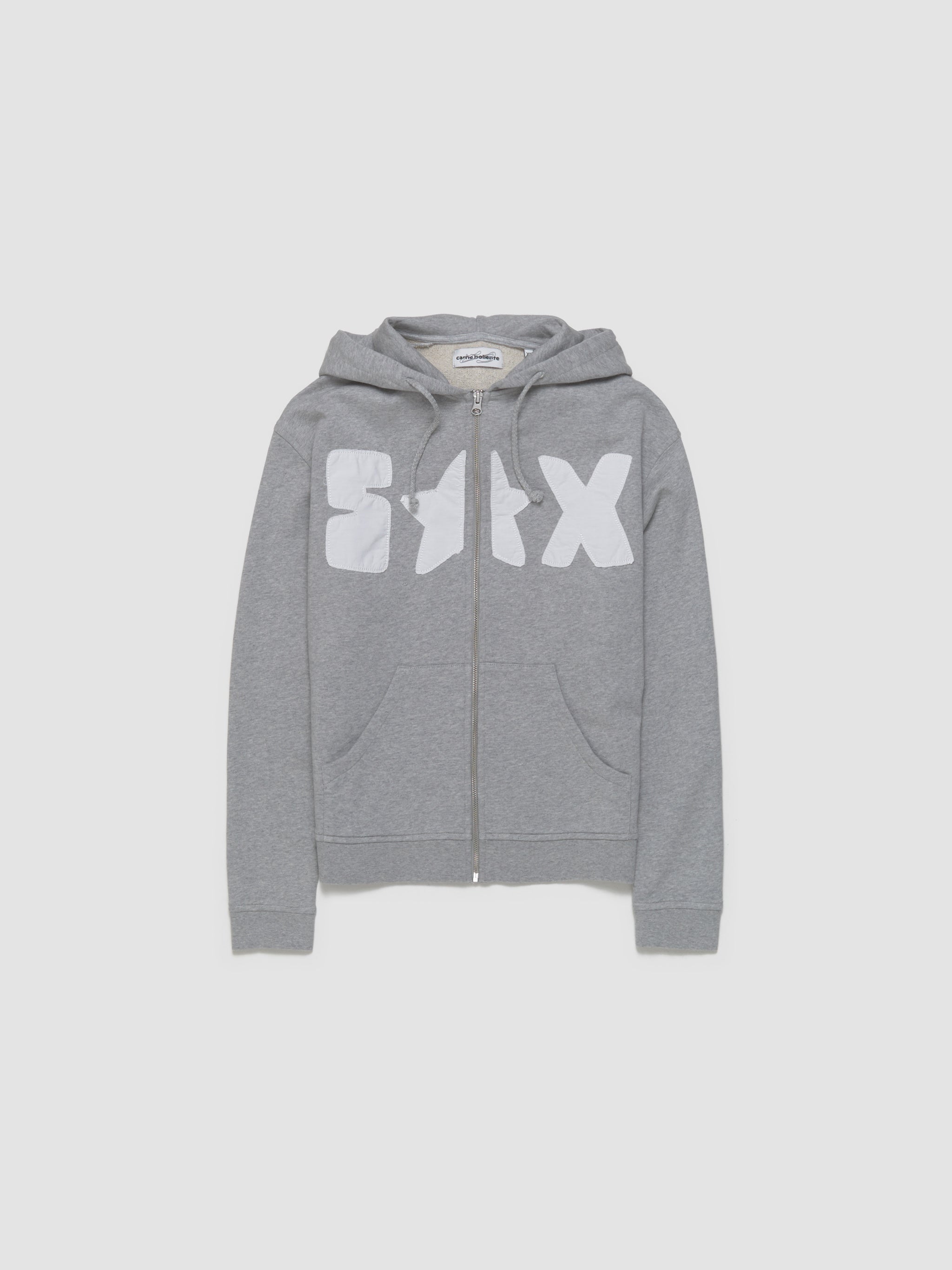 Stellar Sass Zip Hoodie in Melange Grey