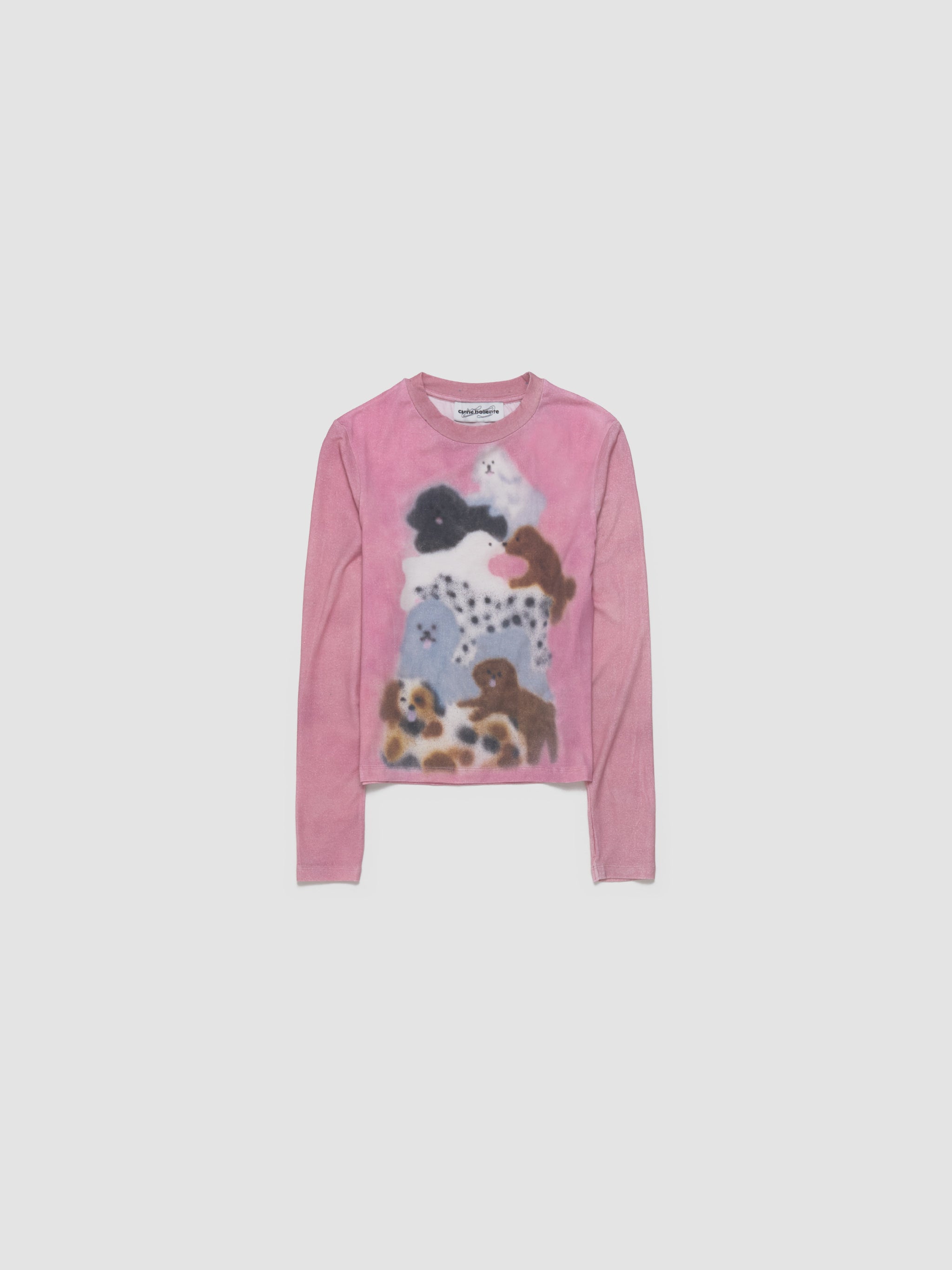 Doggy Decadence Long Sleeve Top in Allover