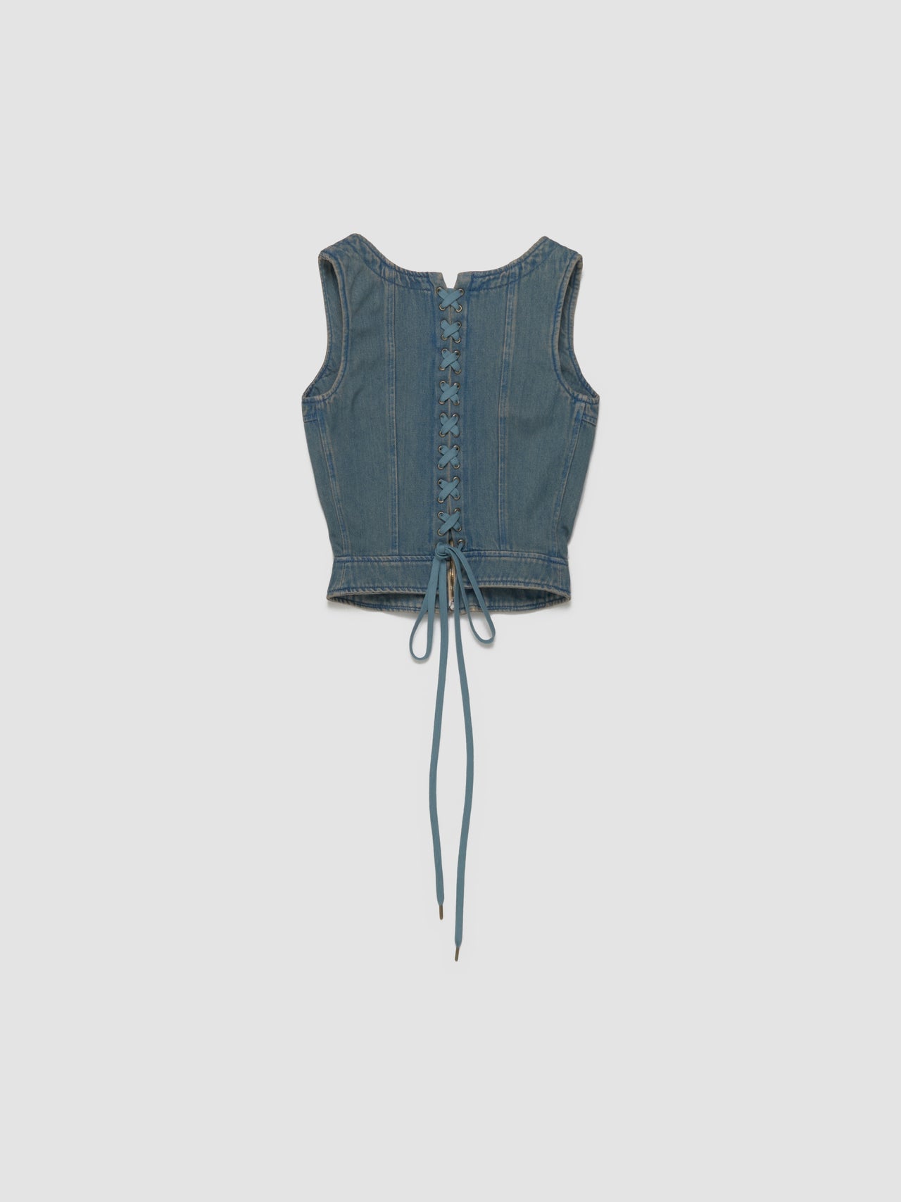 CRD Corset Top in Light Blue