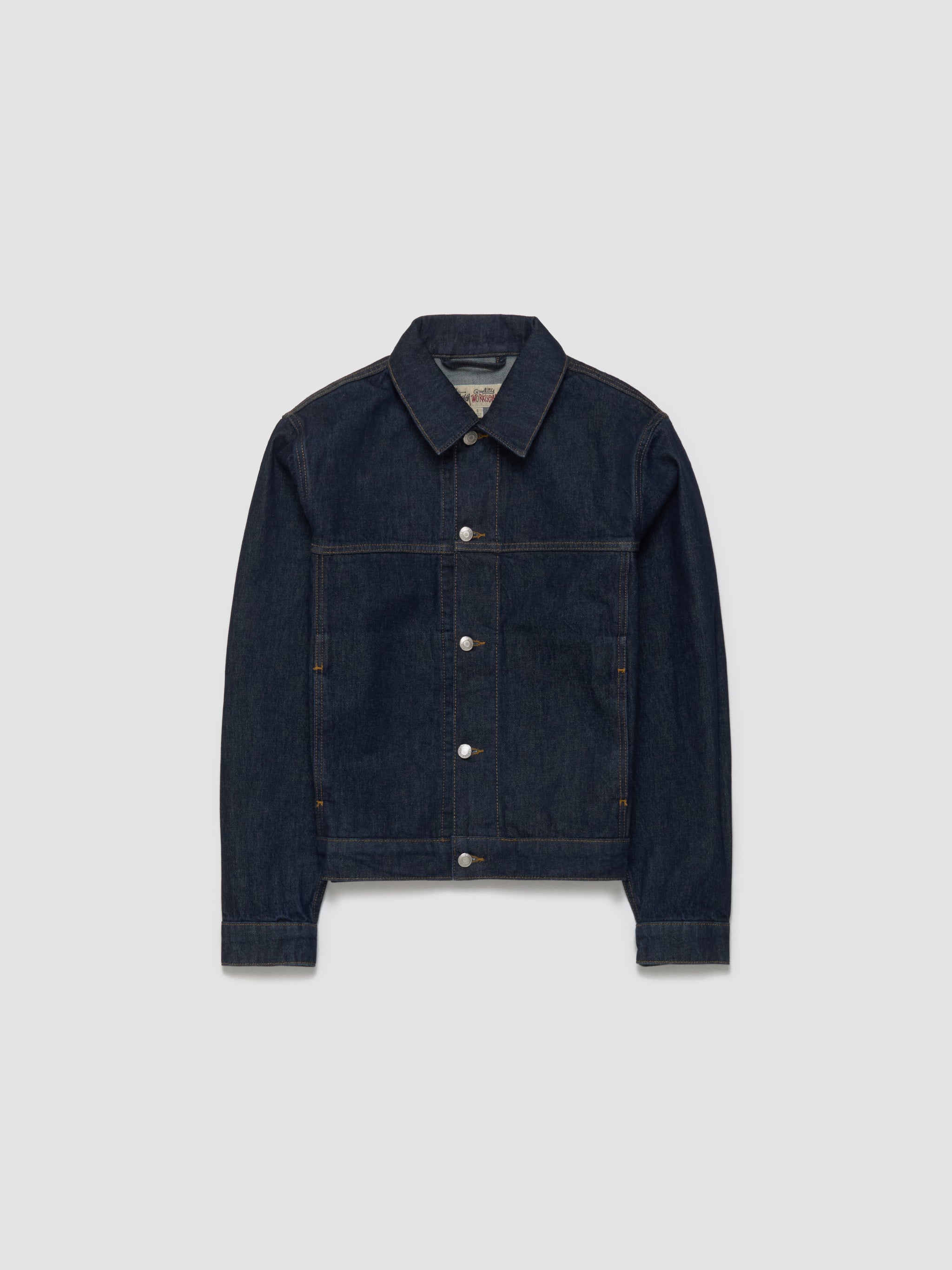 Trucker Denim Jacket in Rinsed Indigo