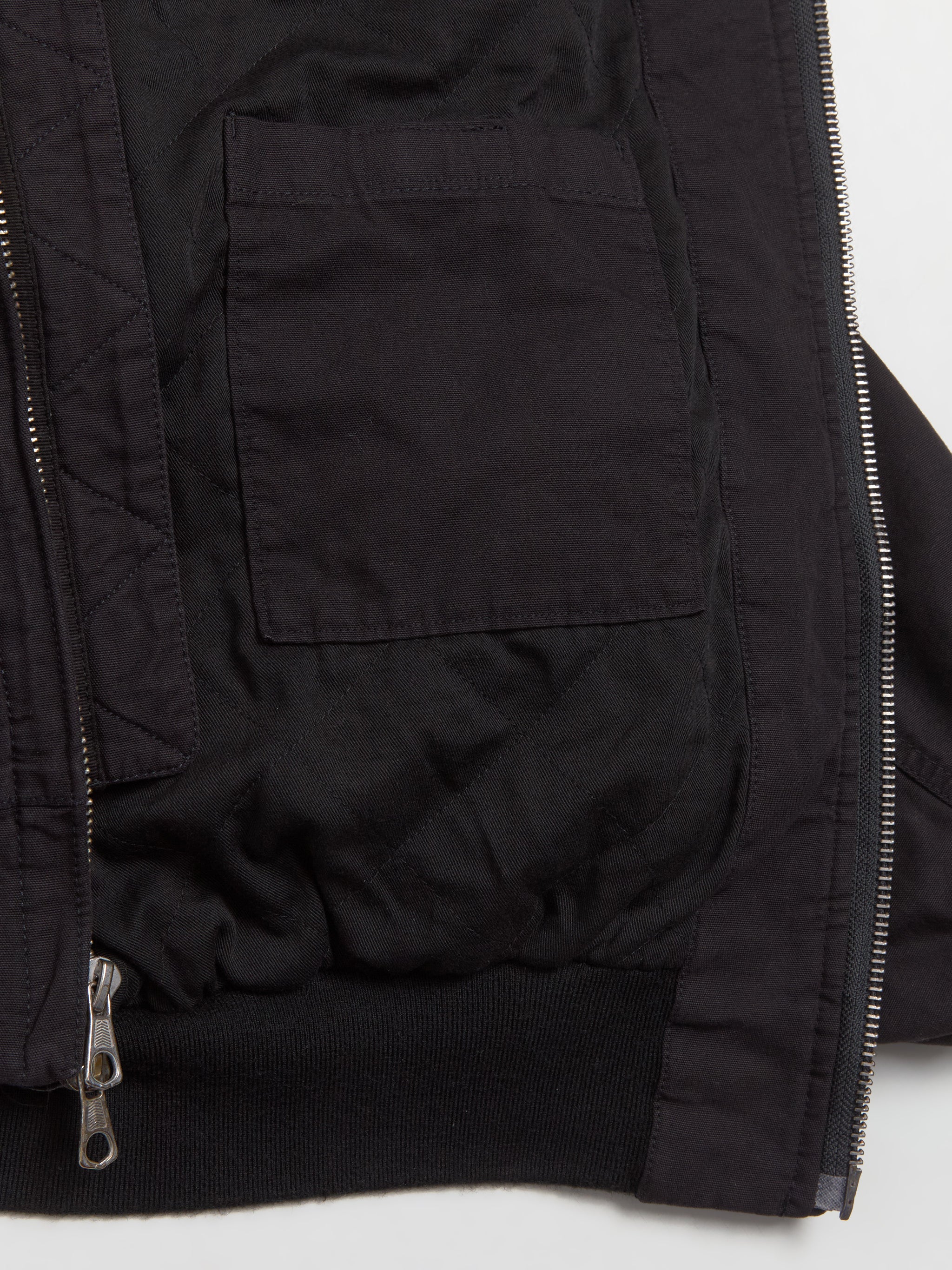 Flight Bomber Jacket in Black