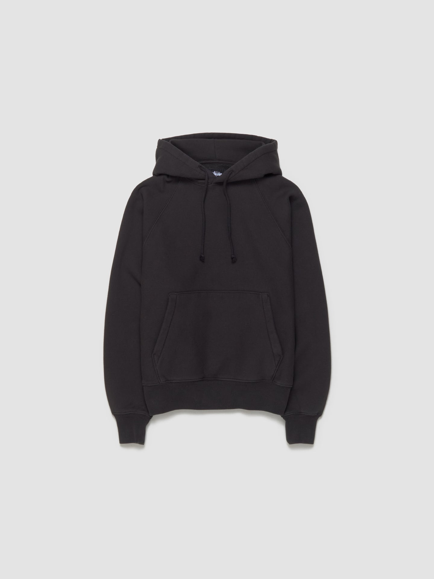 Fleece Hoodie in Washed Black