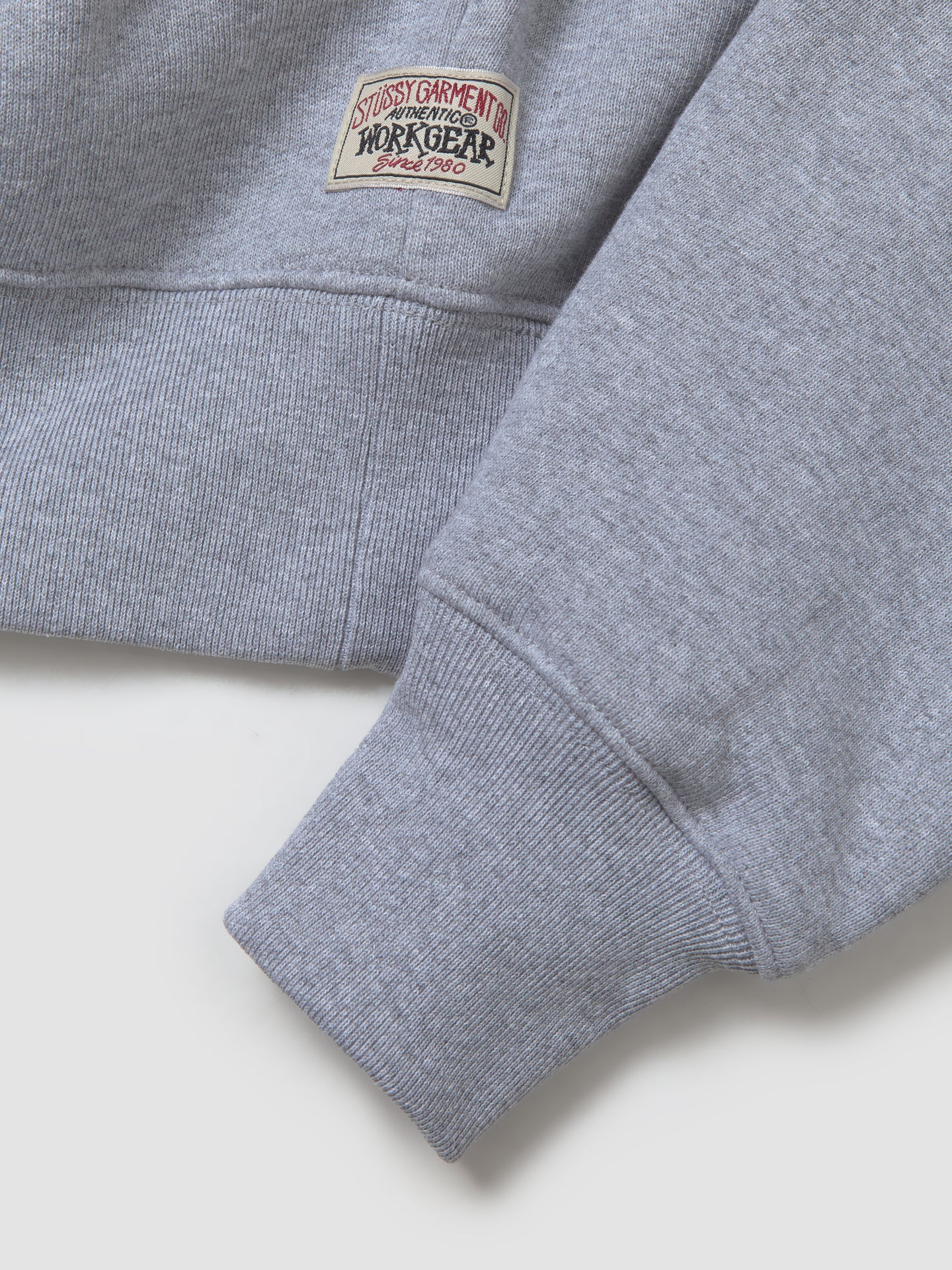 Relaxed Half Zip Sweatshirt in Grey Heather