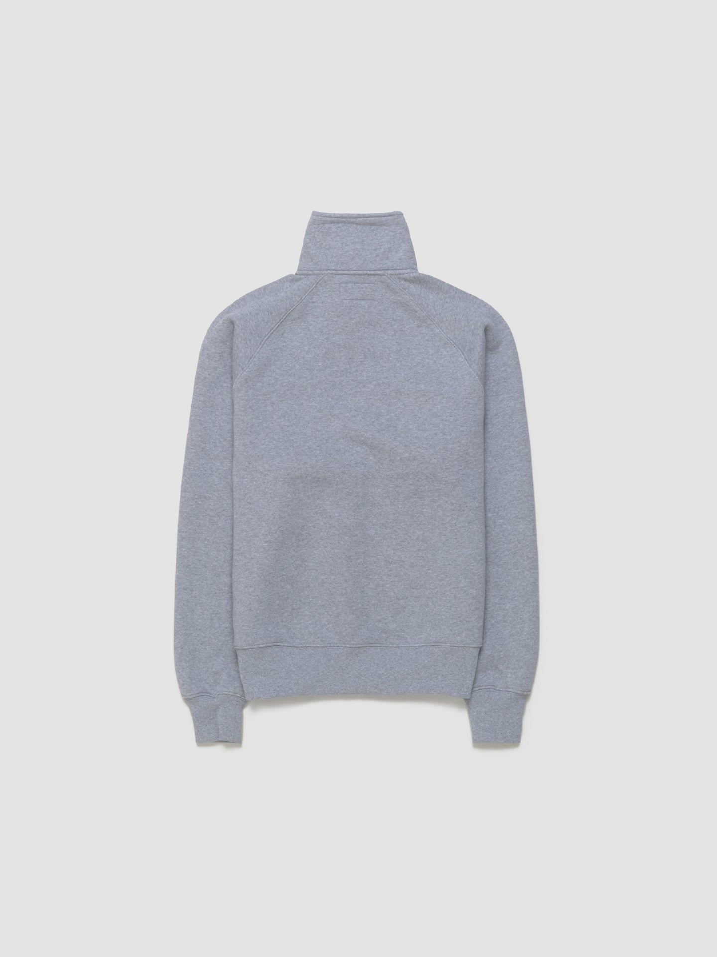 Relaxed Half Zip Sweatshirt in Grey Heather