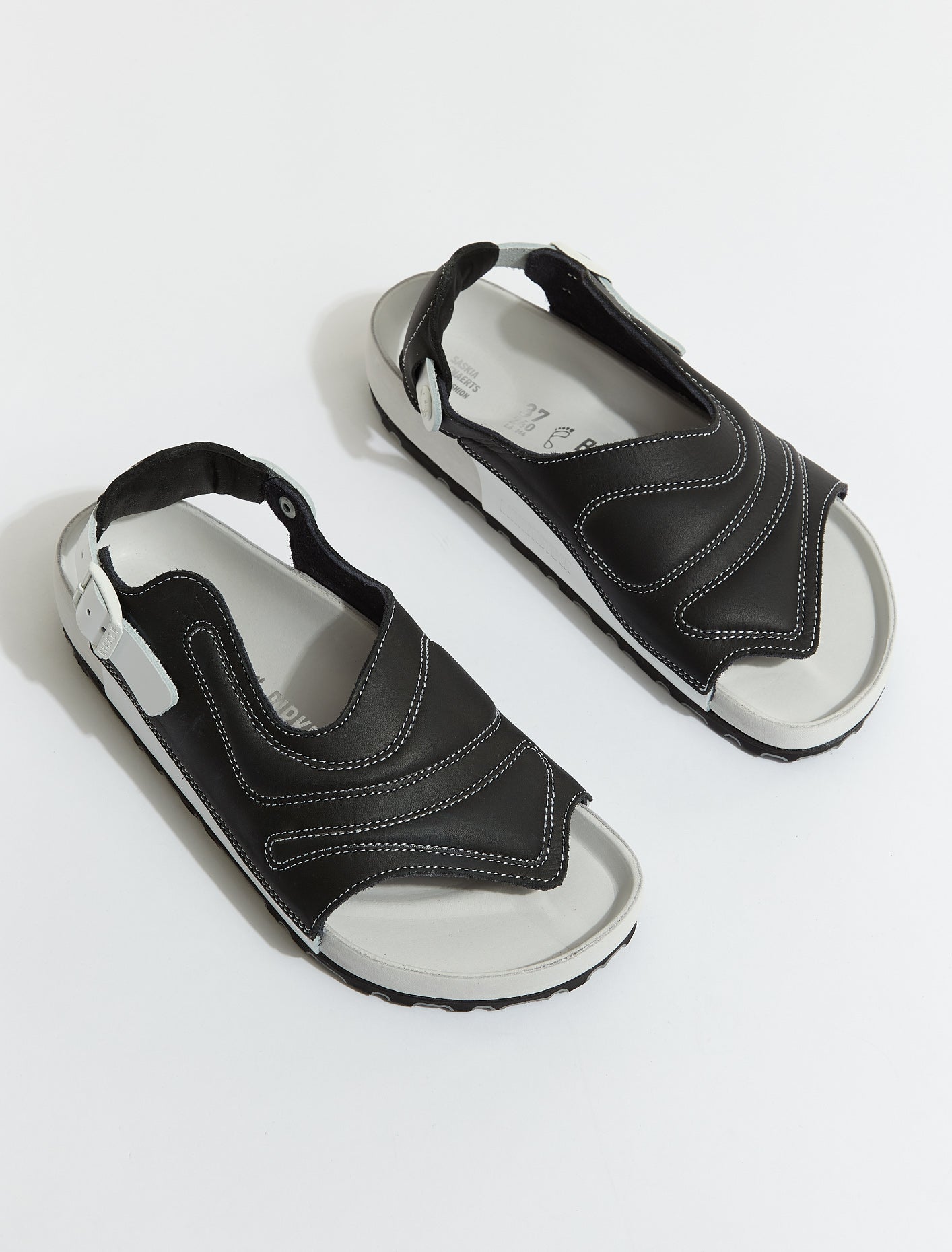 x CSM Terra Sandals in Black & White