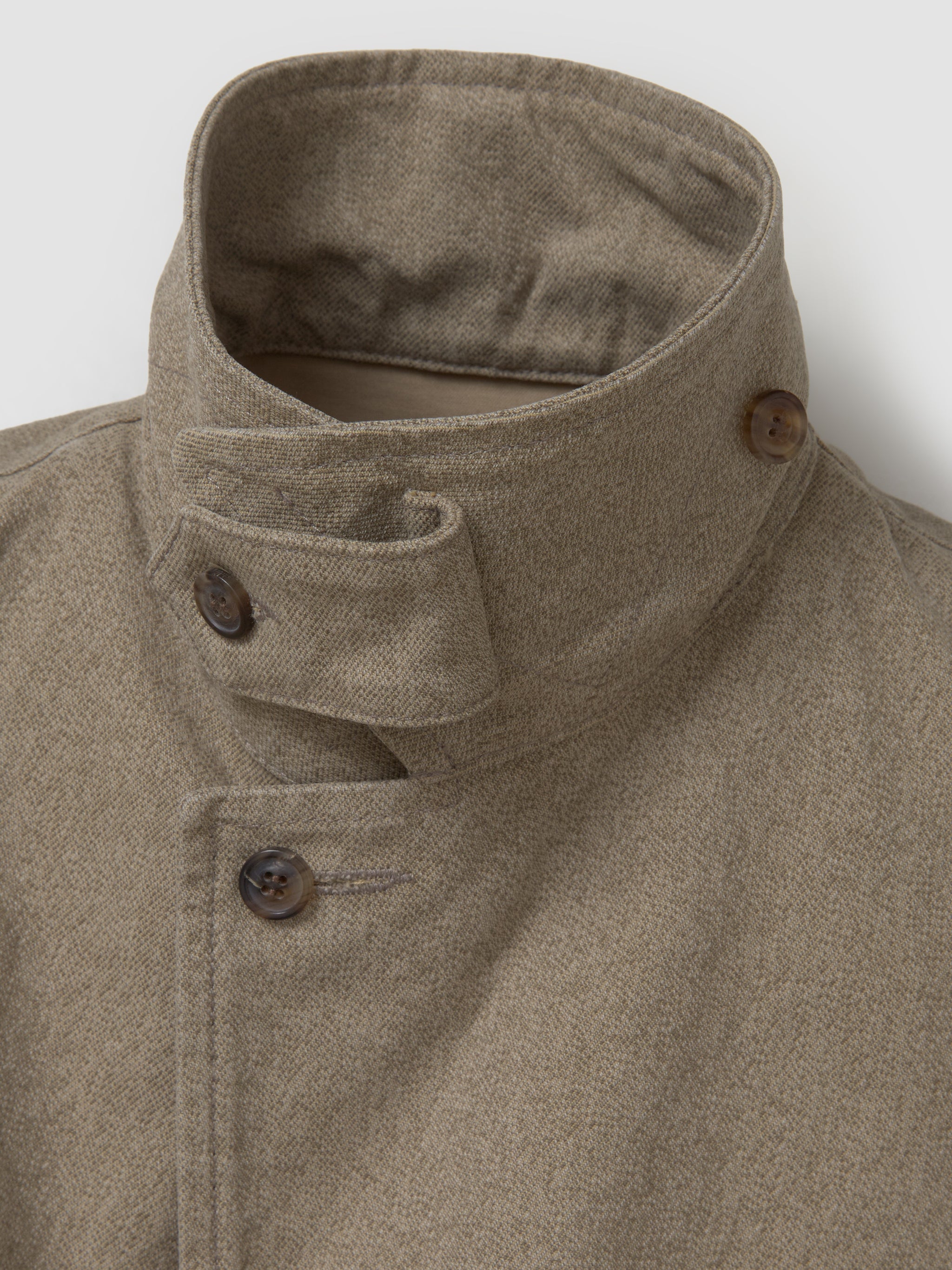 Cotton Caban Jacket in Sand