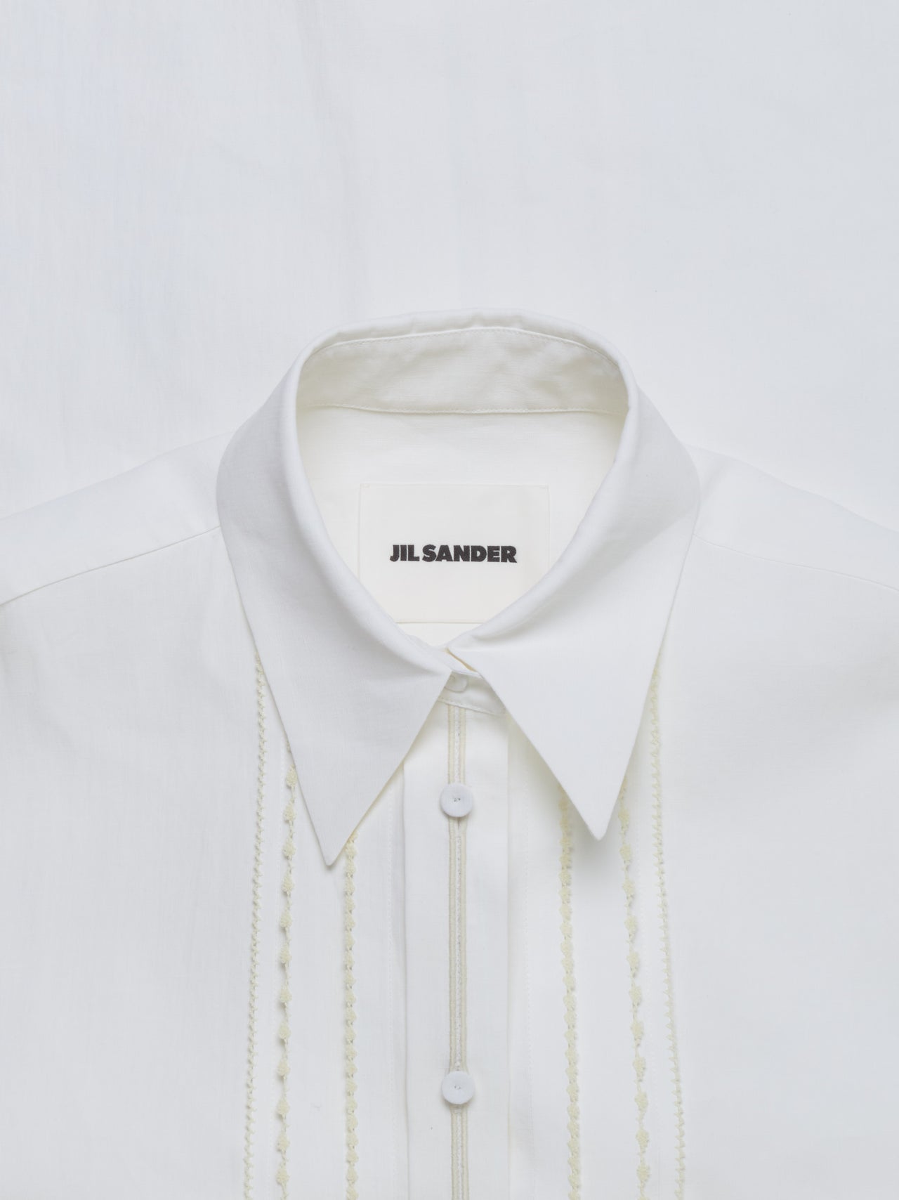 Embellished Shirt in Optic White