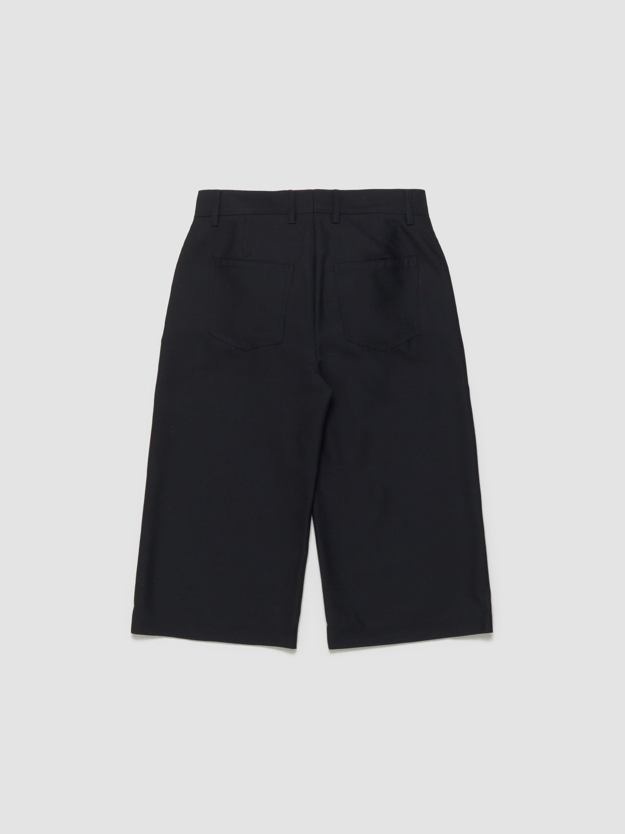 Gale Long Shorts in Black Wool