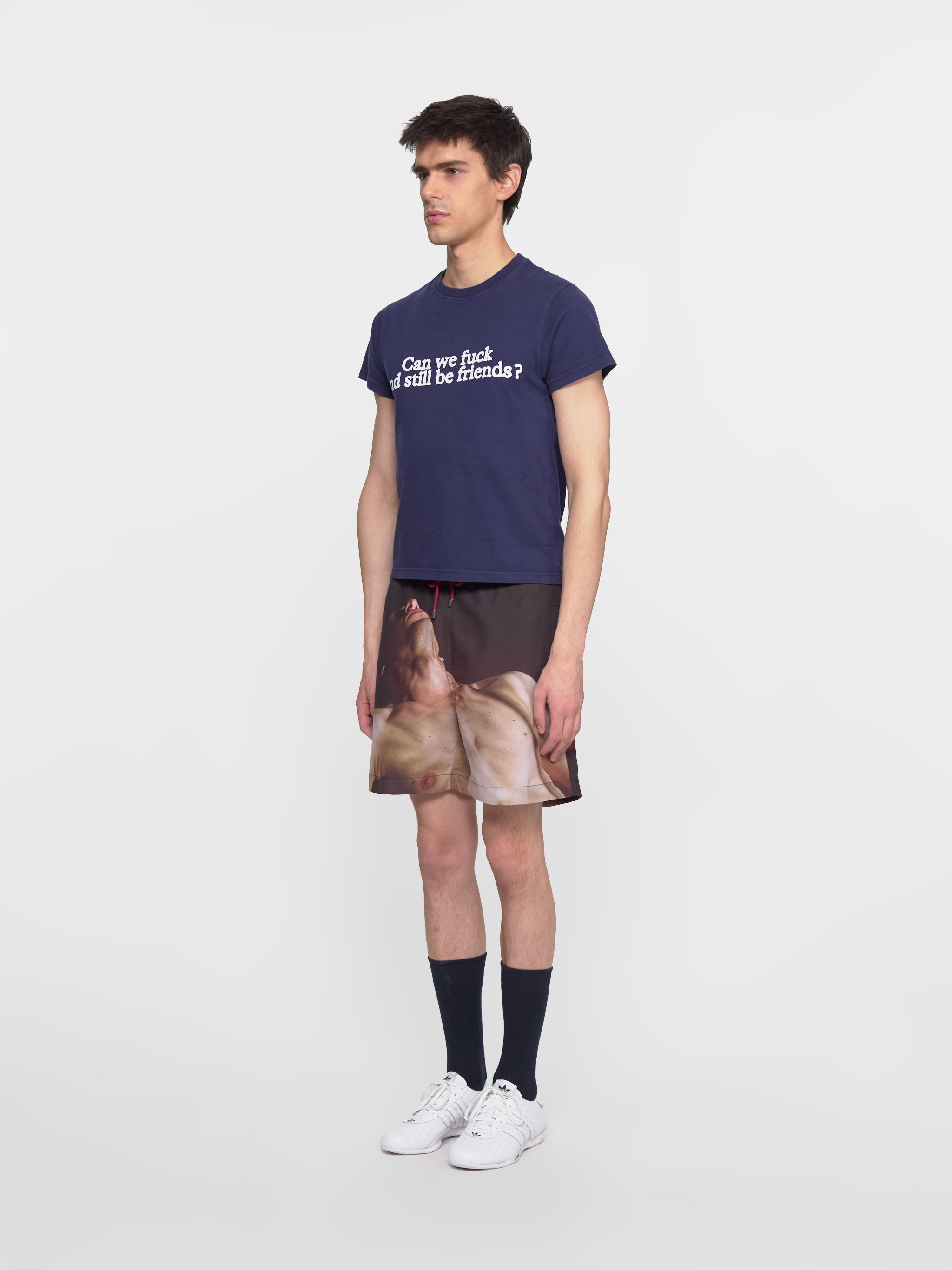 Benefits with Friends T-shirt in Navy Blue