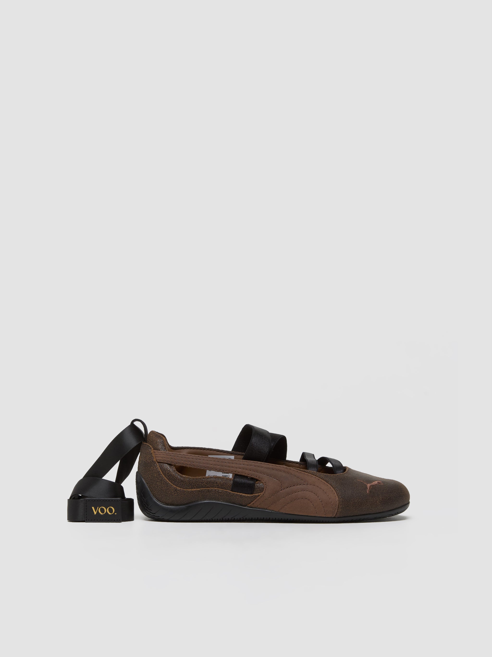 x VOO Speedcat Ballet Sneaker in Dark Chocolate & Haute Coffee