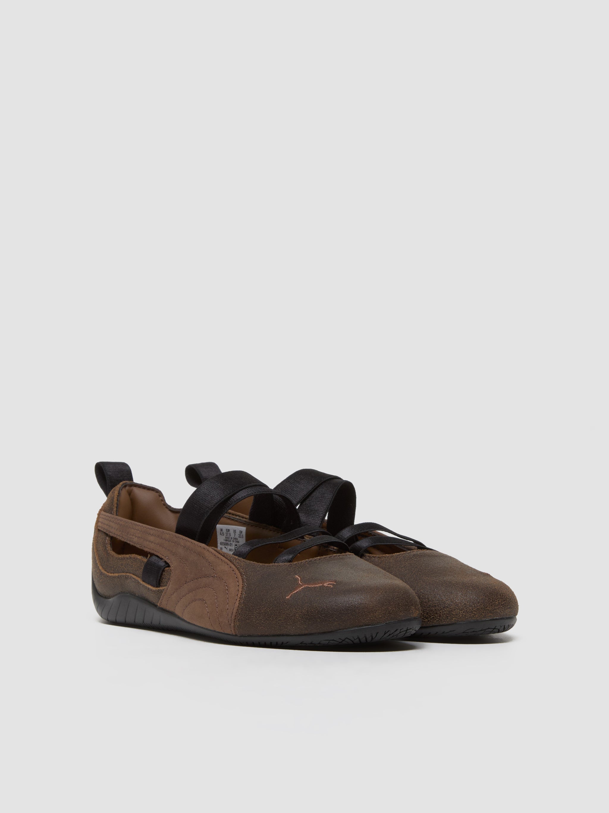 x VOO Speedcat Ballet Sneaker in Dark Chocolate & Haute Coffee