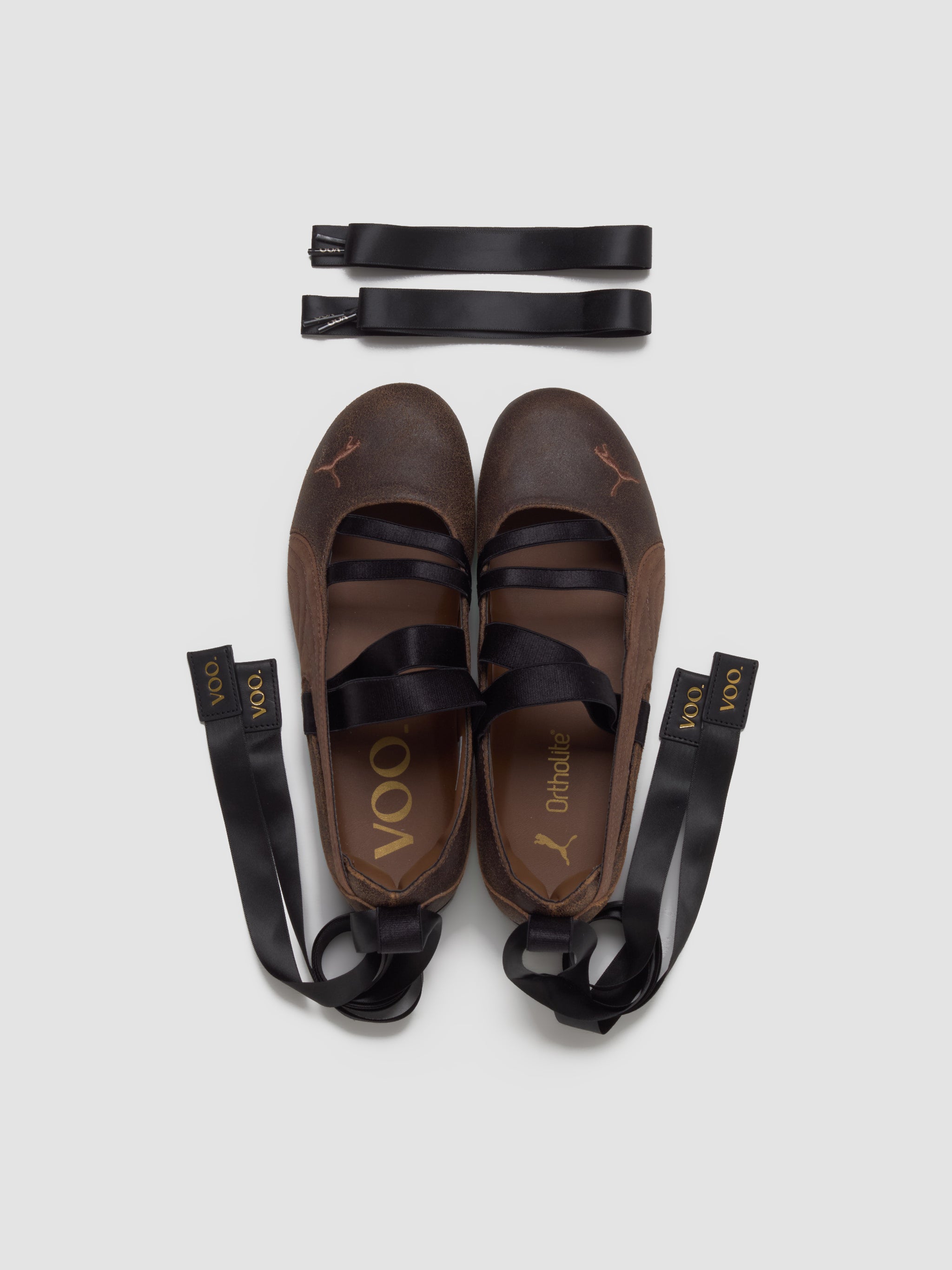 x VOO Speedcat Ballet Sneaker in Dark Chocolate & Haute Coffee