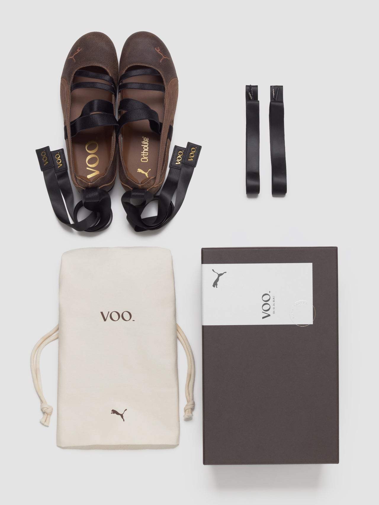 x VOO Speedcat Ballet Sneaker in Dark Chocolate & Haute Coffee