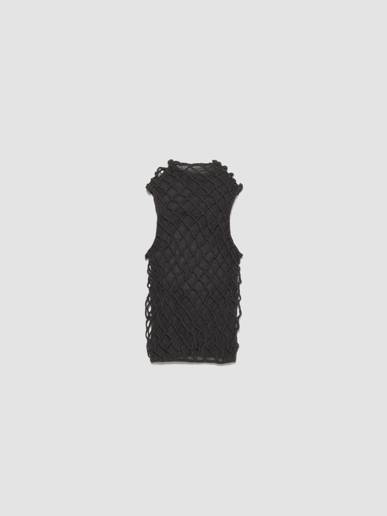Macramist Sleeveless Top in Smoke