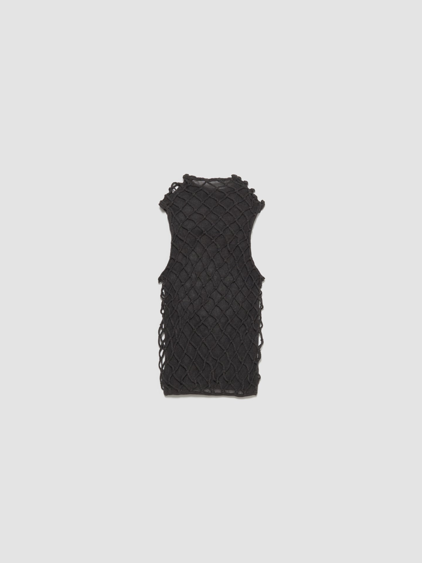Macramist Sleeveless Top in Smoke