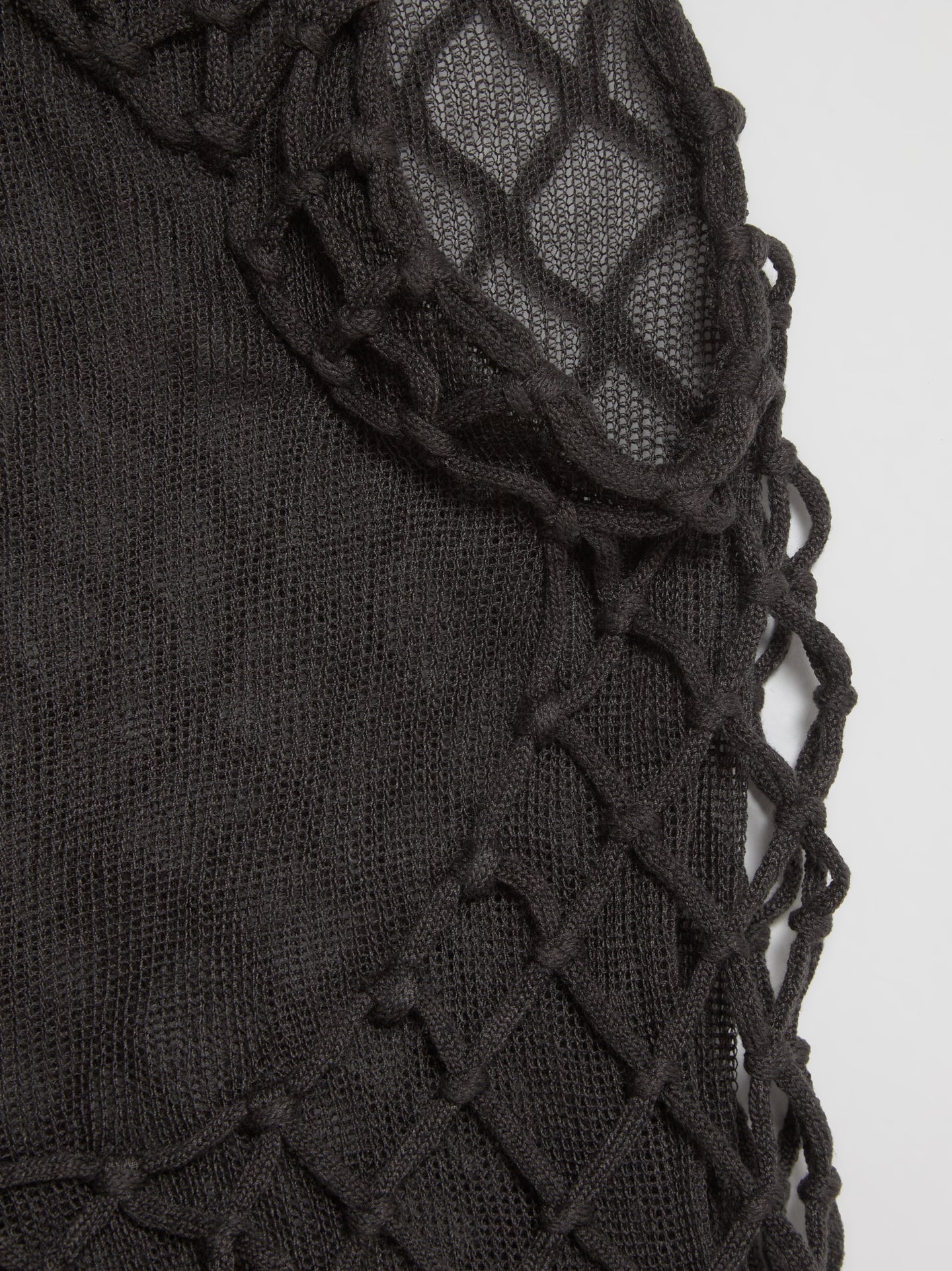 Macramist Sleeveless Top in Smoke