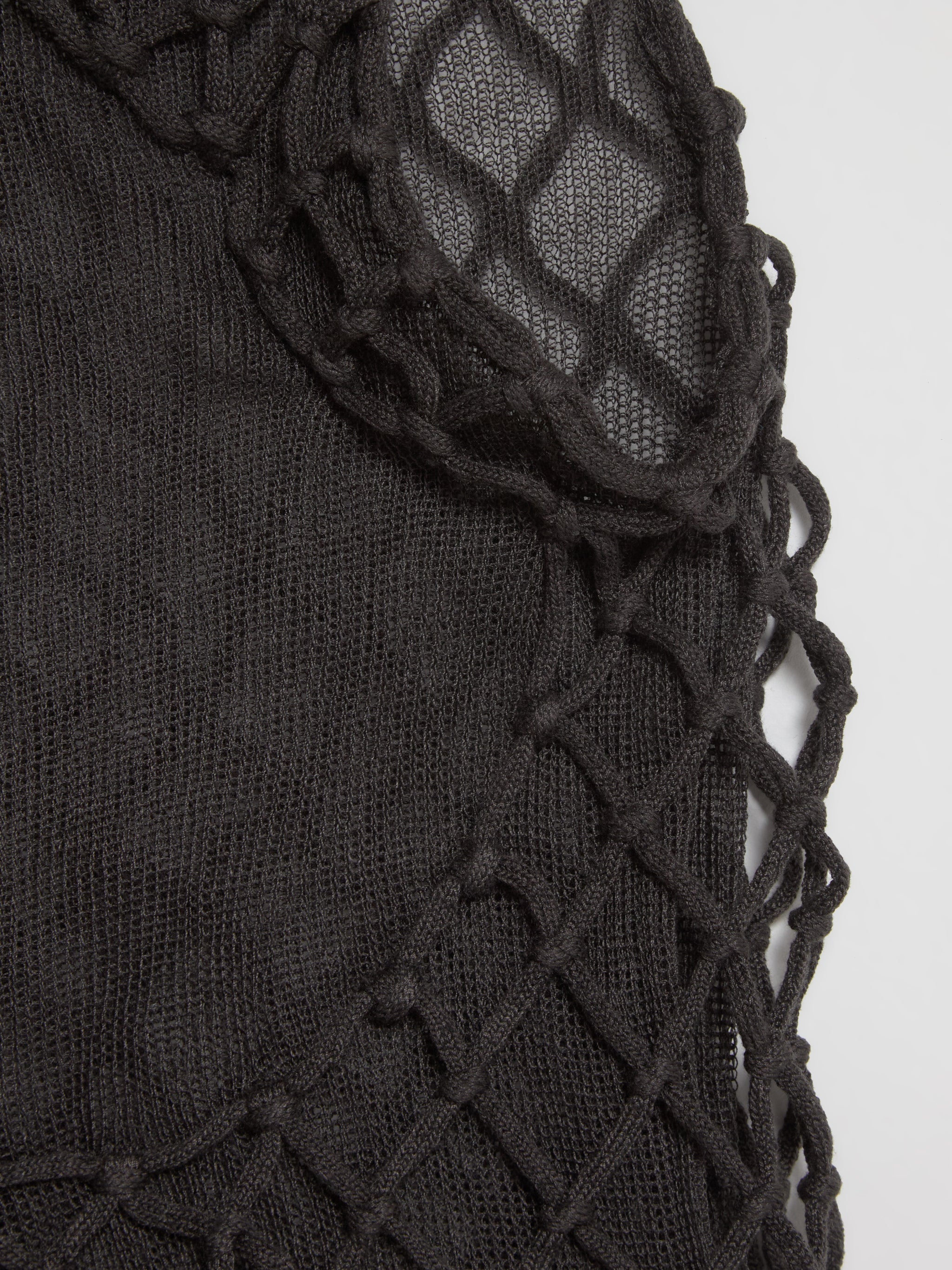 Macramist Sleeveless Top in Smoke