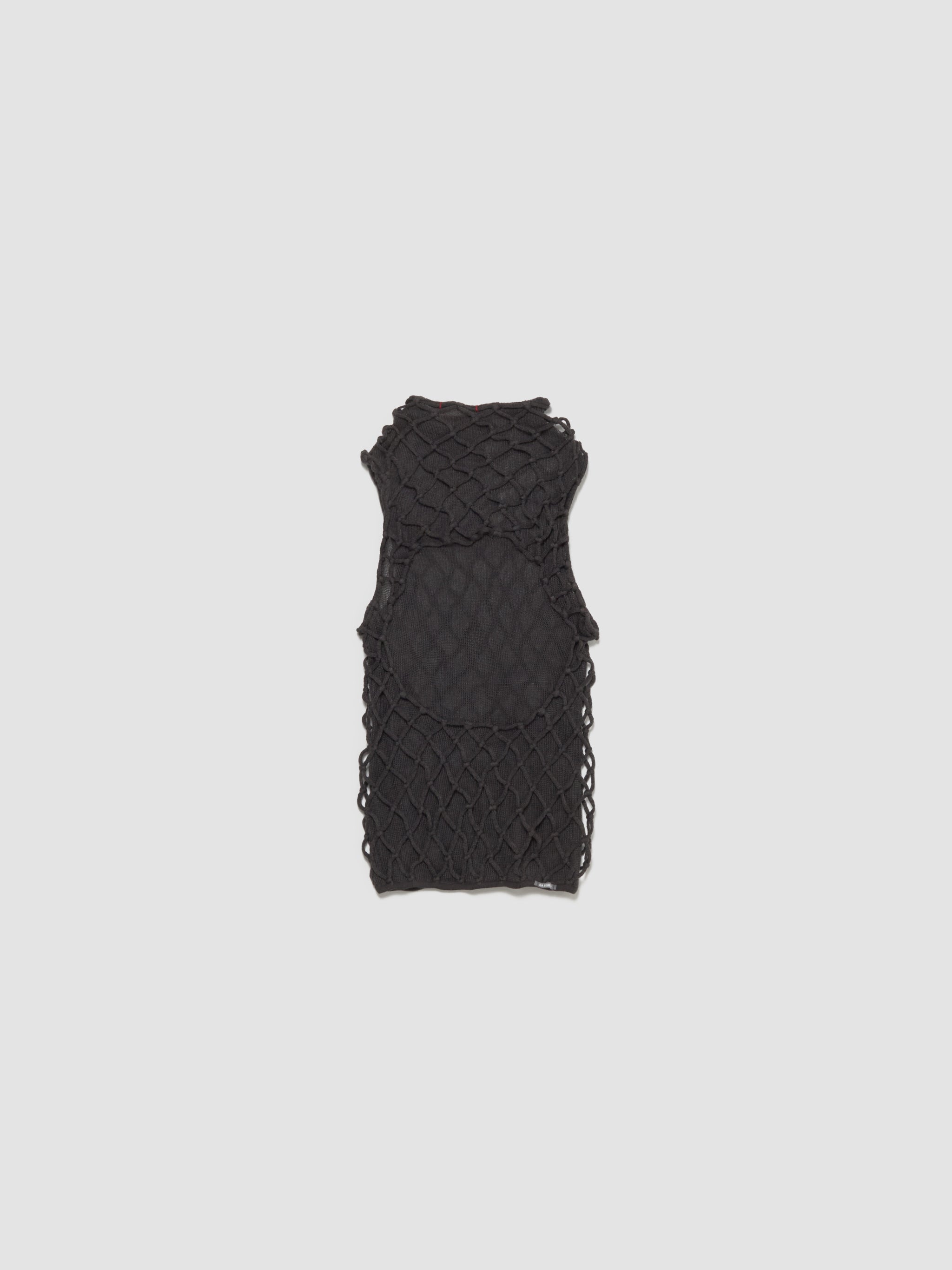 Macramist Sleeveless Top in Smoke