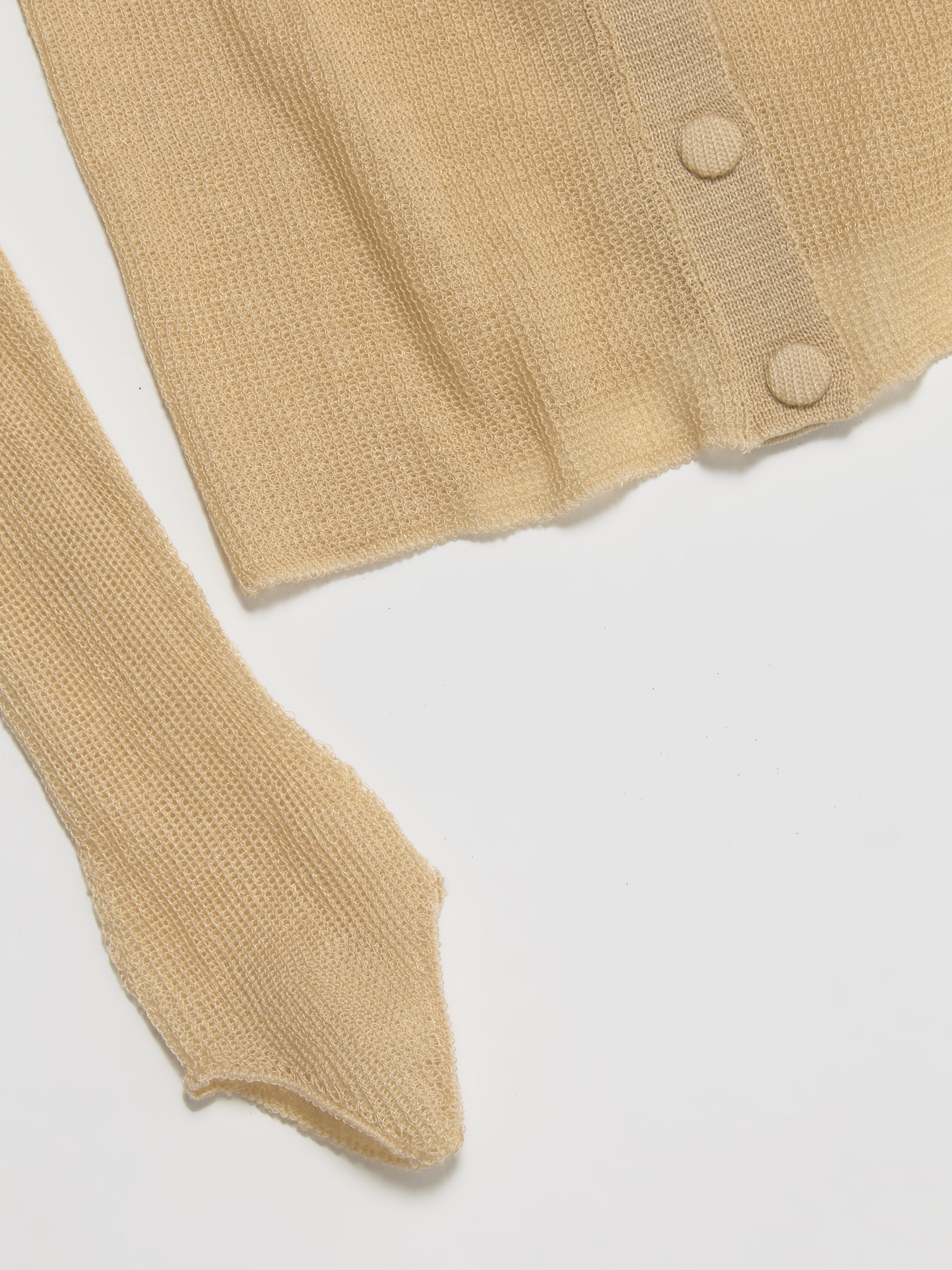 Ricepaper Cardigan with Bra in Beige